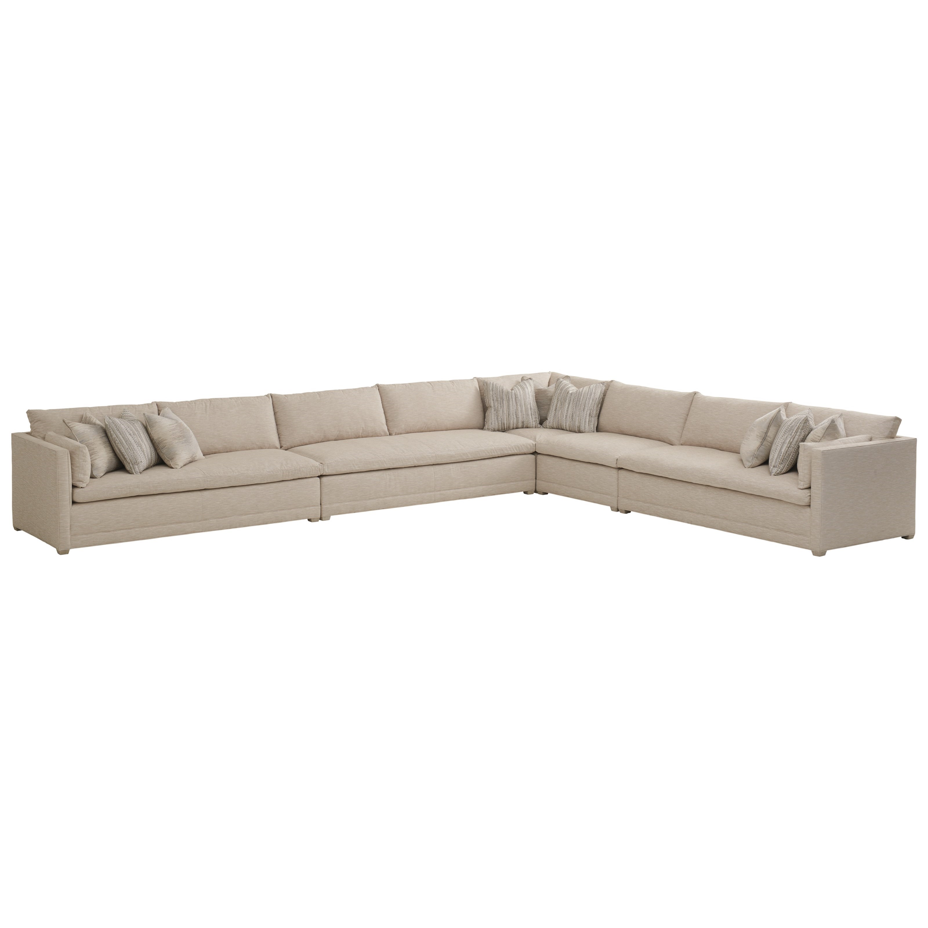Barclay Butera Barclay Butera Upholstery Colony Large L Shaped Sectional Sofa Belfort Furniture Sectional Sofas