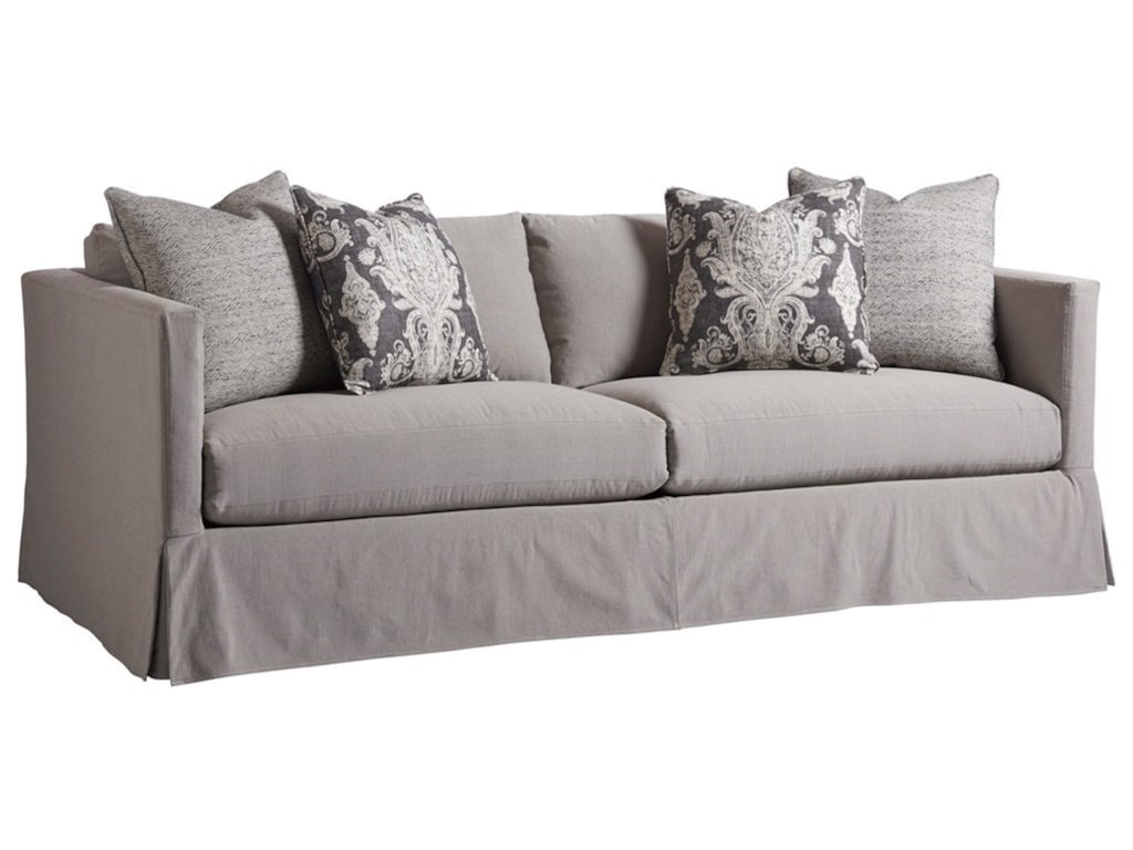 Barclay Butera Barclay Butera UpholsteryMarina Gray Slipcover Sofa