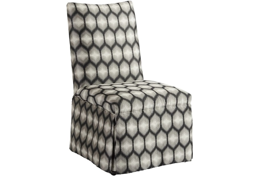 Barclay Butera Barclay Butera Upholstery Mackenzie Skirted Dining Side Chair With Casters Johnny Janosik Dining Side Chairs