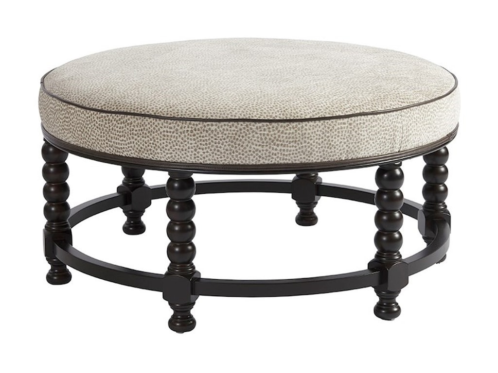 Barclay butera barclay butera upholsterynaples round cocktail ottoman