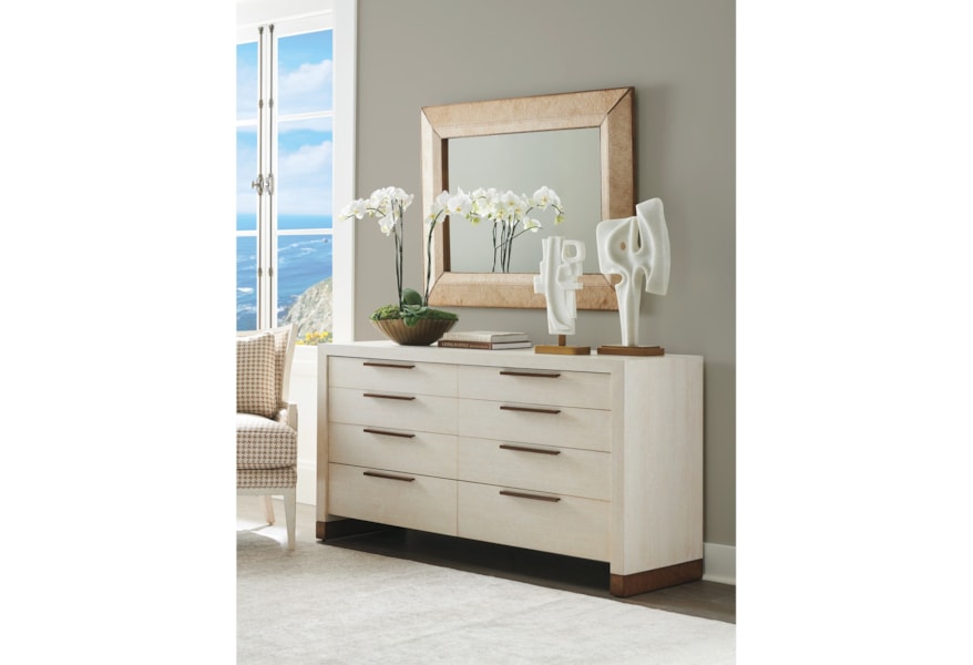 Barclay Butera Carmel 302711684 Bluff 8 Drawer Double Dresser Baer S Furniture Dressers