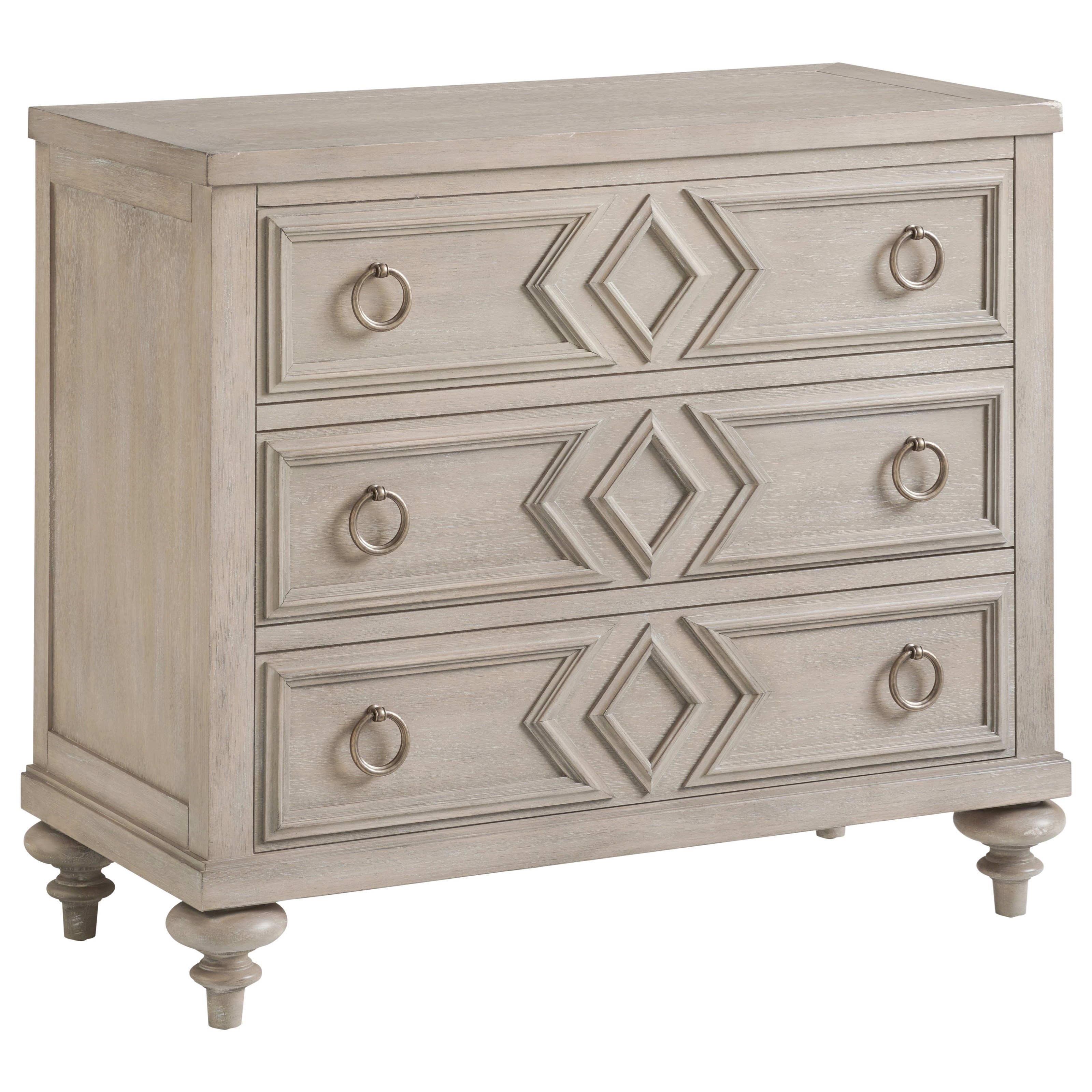 Barclay Butera Malibu Costera 3 Drawer Bachelors Chest With Diamond Drawer Fronts Belfort Furniture Nightstands