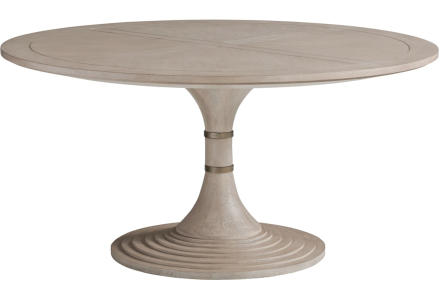 Barclay Butera Malibu 926 875c Kingsport 60 Inch Round Dining Table Baer S Furniture Kitchen Tables