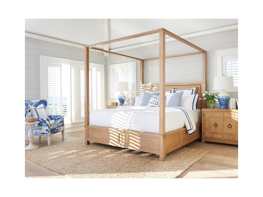 Barclay Butera NewportShorecliff Canopy Bed 6/6 King
