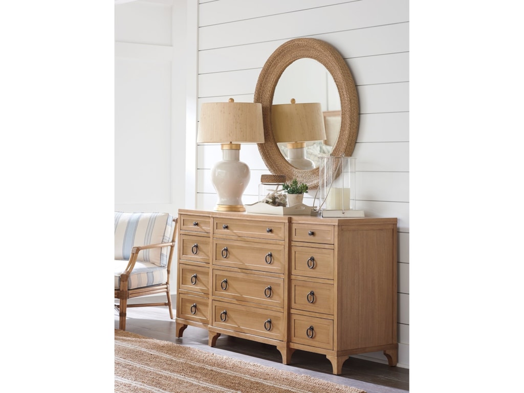 Barclay Butera NewportGarnet Breakfront Dresser