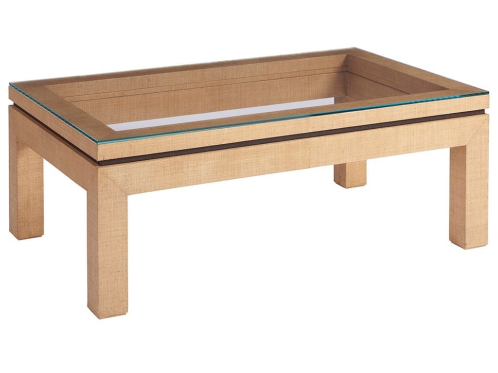 Barclay Butera NewportHarbor Raffia Cocktail Table