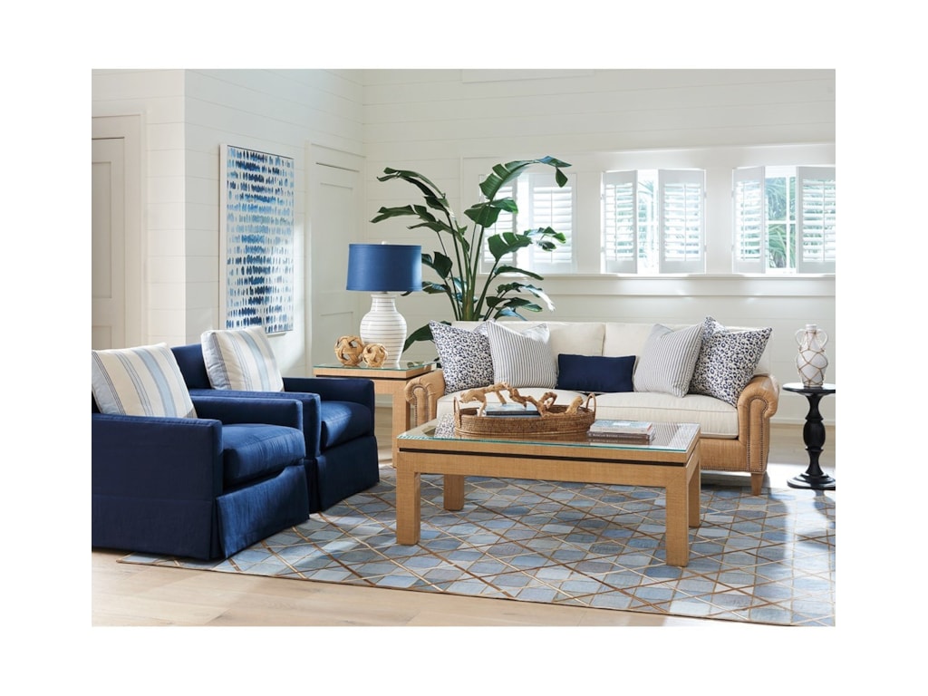 Barclay Butera NewportHarbor Raffia Cocktail Table