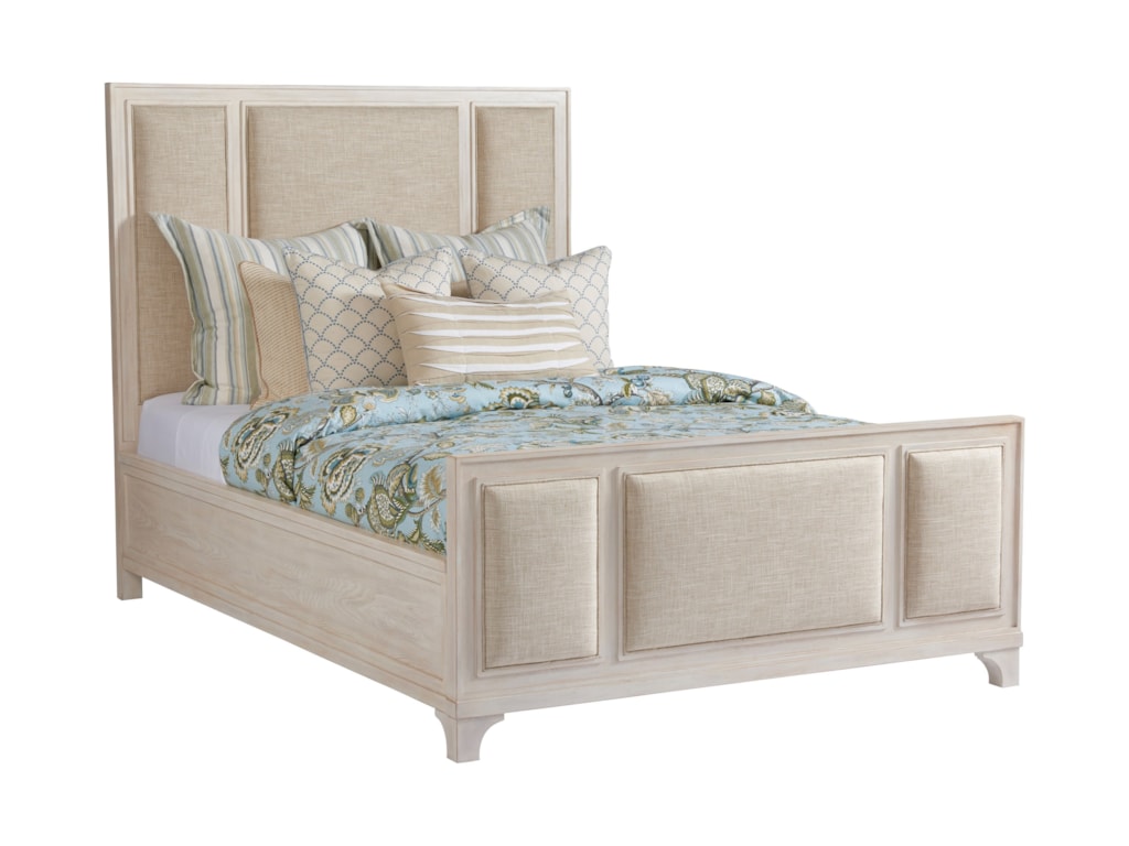 Barclay Butera NewportCrystal Cove Upholstered Panel Bed 5/0 Queen