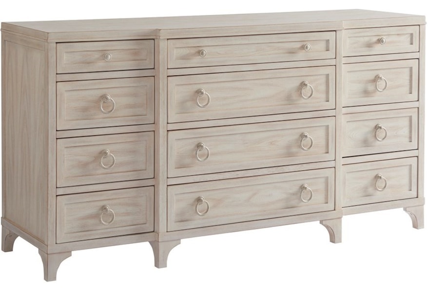 Barclay Butera Newport Garnet Breakfront Dresser With 12 Drawers Jacksonville Furniture Mart Dressers