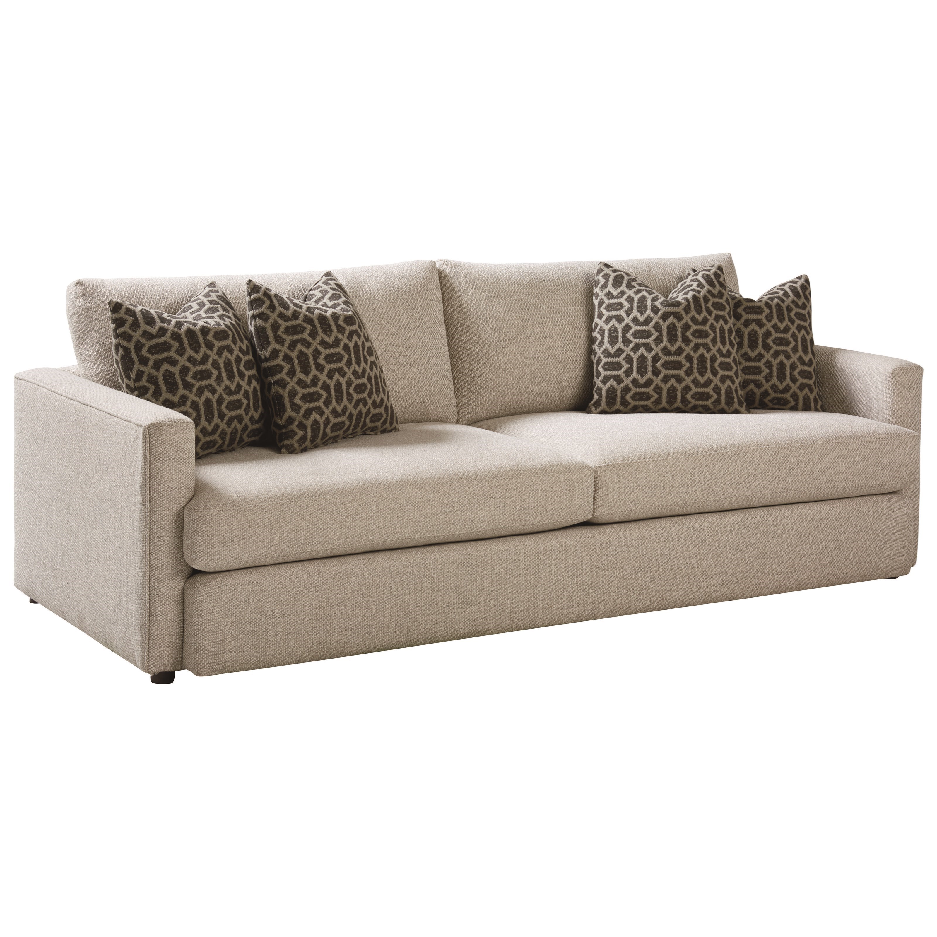 Bassett Allure 2611 62fc Contemporary Sofa With Track Arms