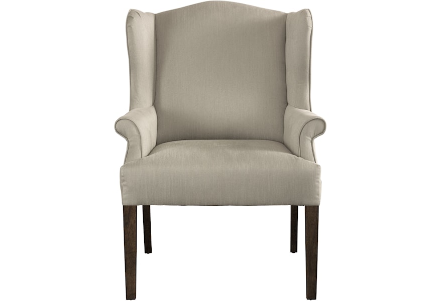 Bassett Arden Customizable Wing Back Dining Chair Bassett Of Cool Springs Dining Arm Chairs