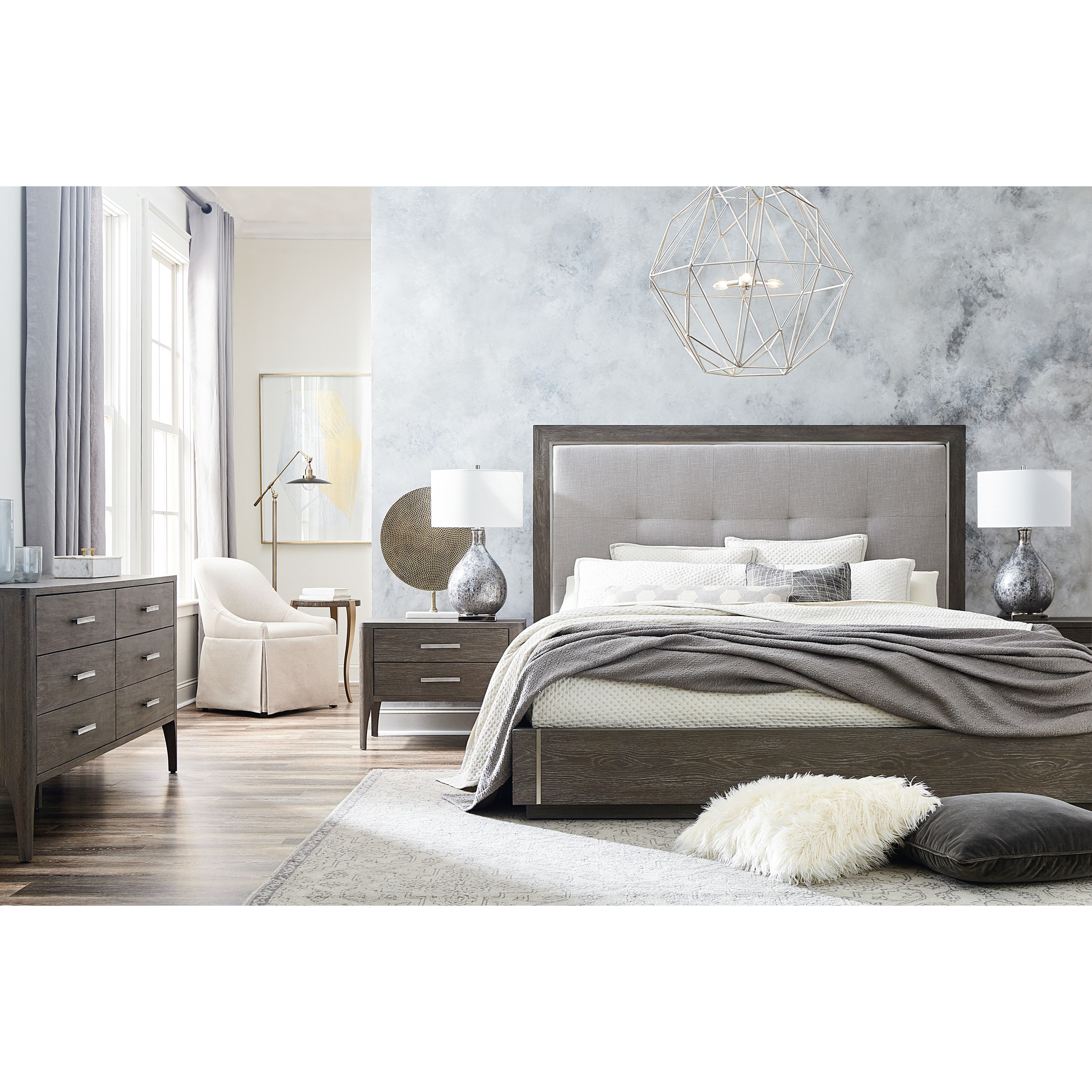 Bassett Modern Astor And Rivoli Modern Dresser With Self Closing
