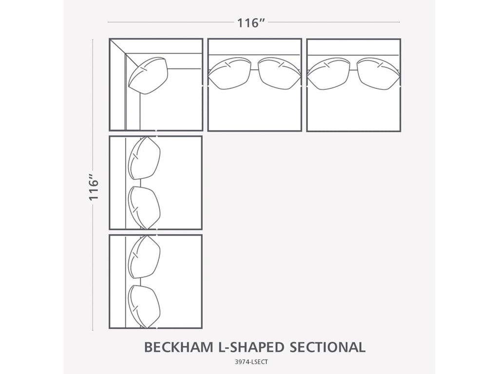 Bassett BeckhamBeckham 5-Piece Sectional (Modular)