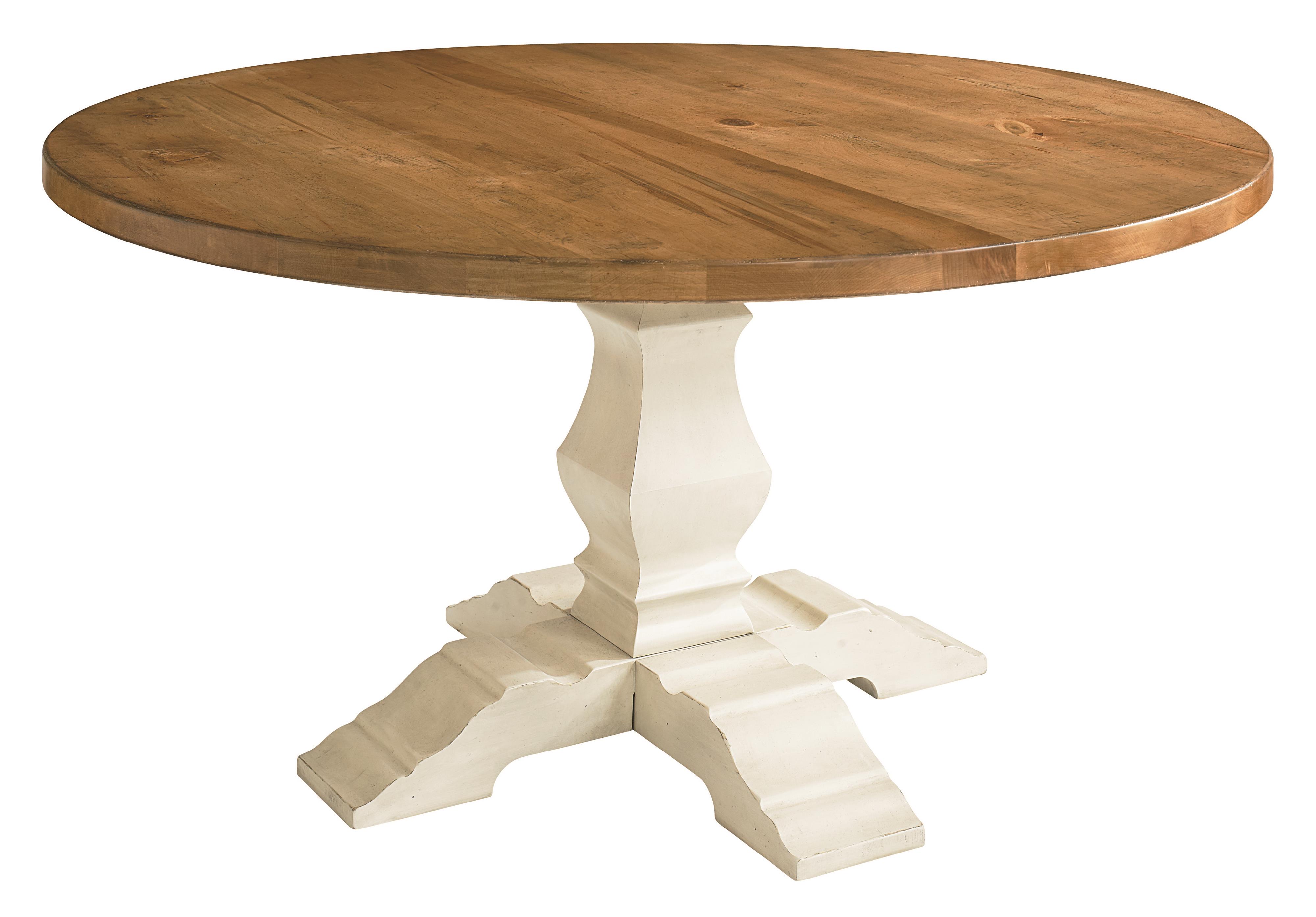 Bassett Bench Made Maple 4015 6060 60 Round Tavern Table Becker