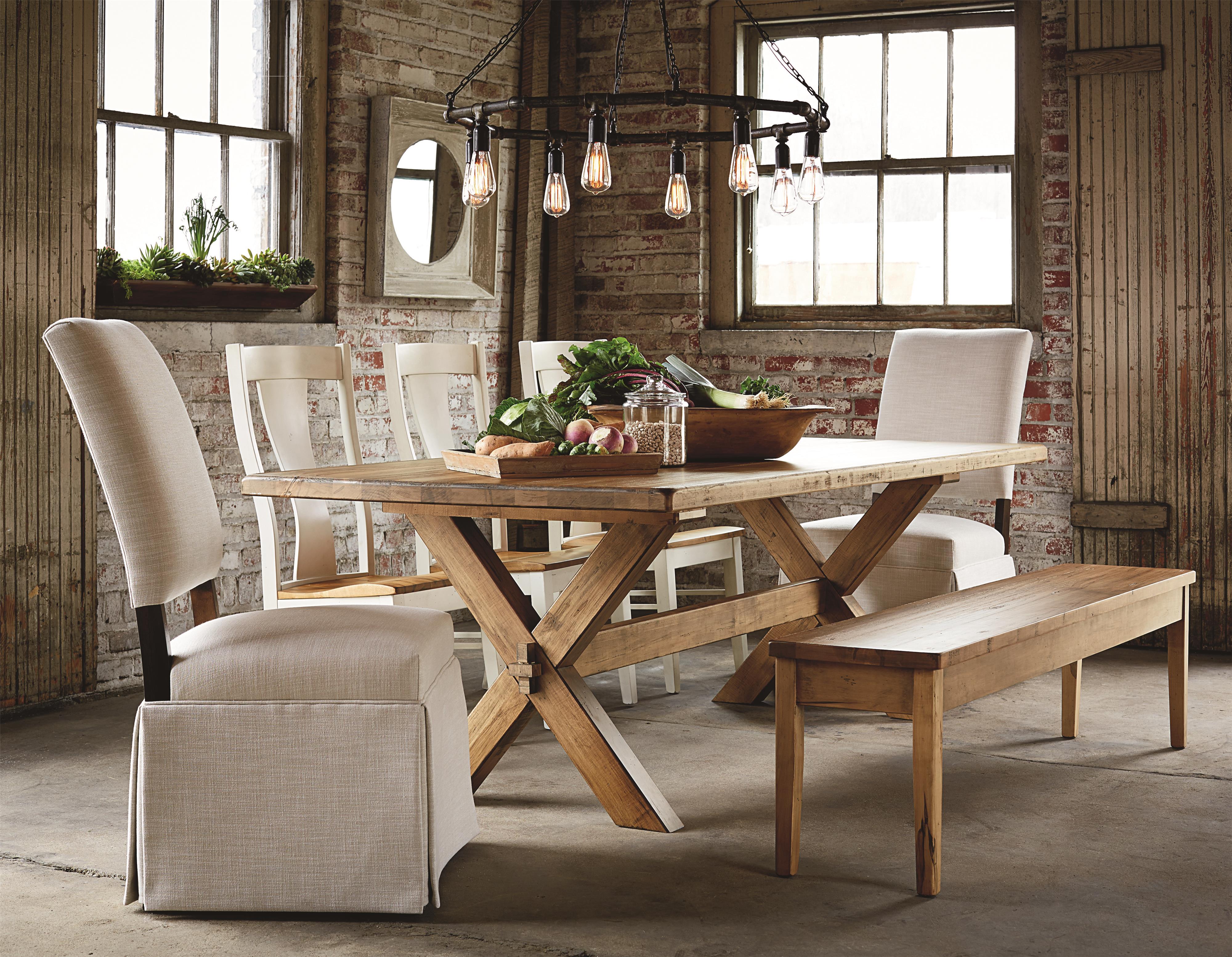 bassett bench made dining table