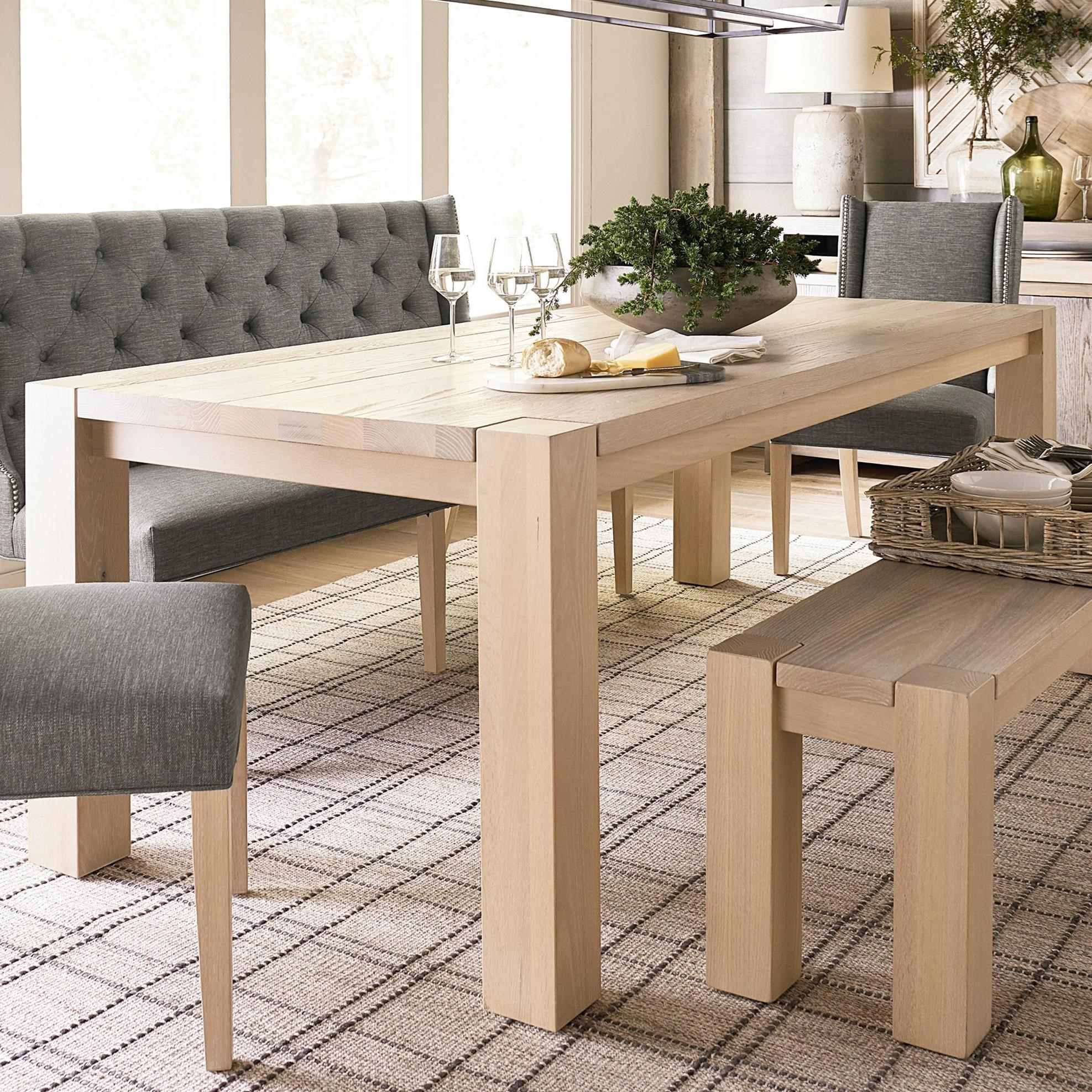 Bassett Benchmade Oak Customizable Solid Wood Dining Table