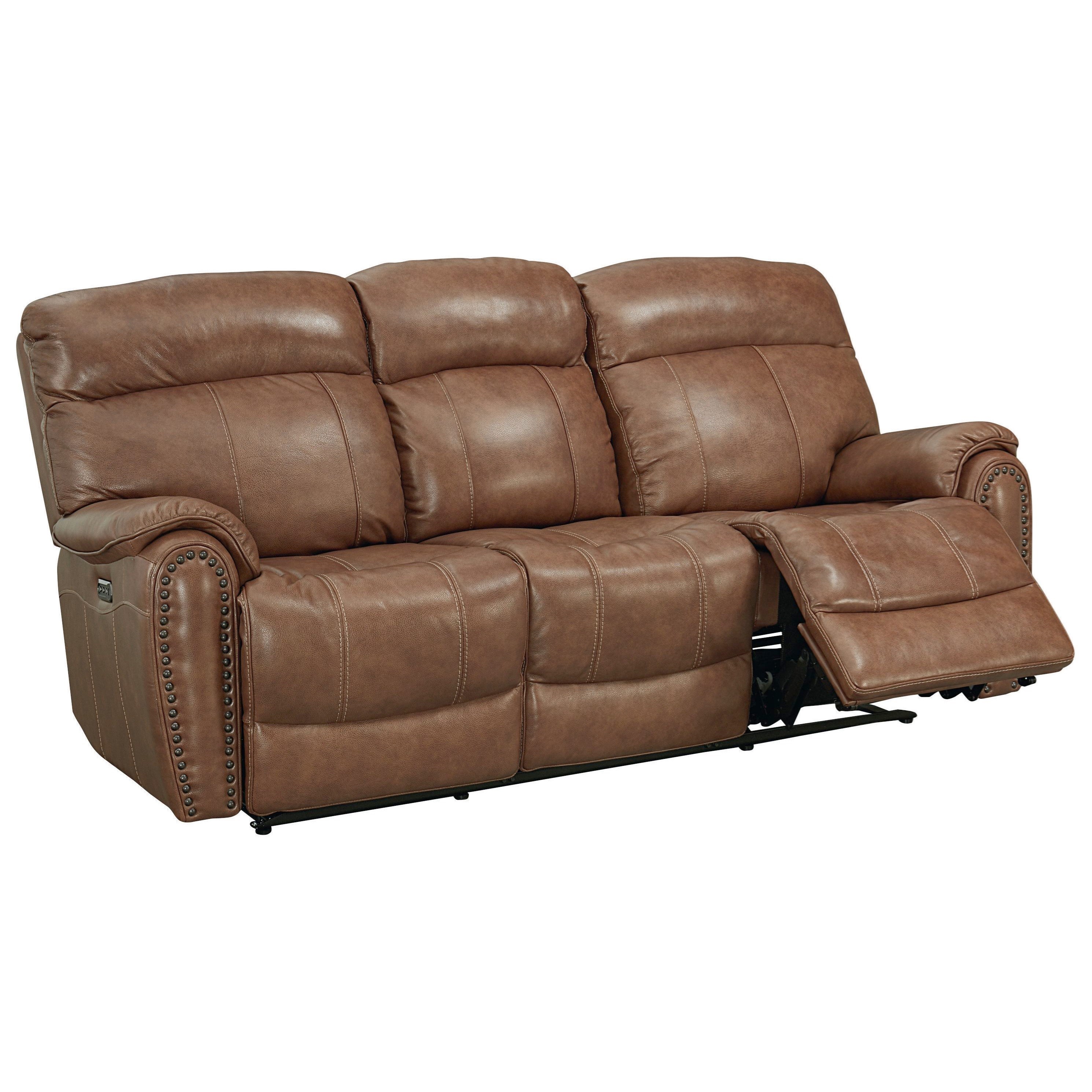 Bassett Bridgeport Club Level 3723 P62 Leather Match Power