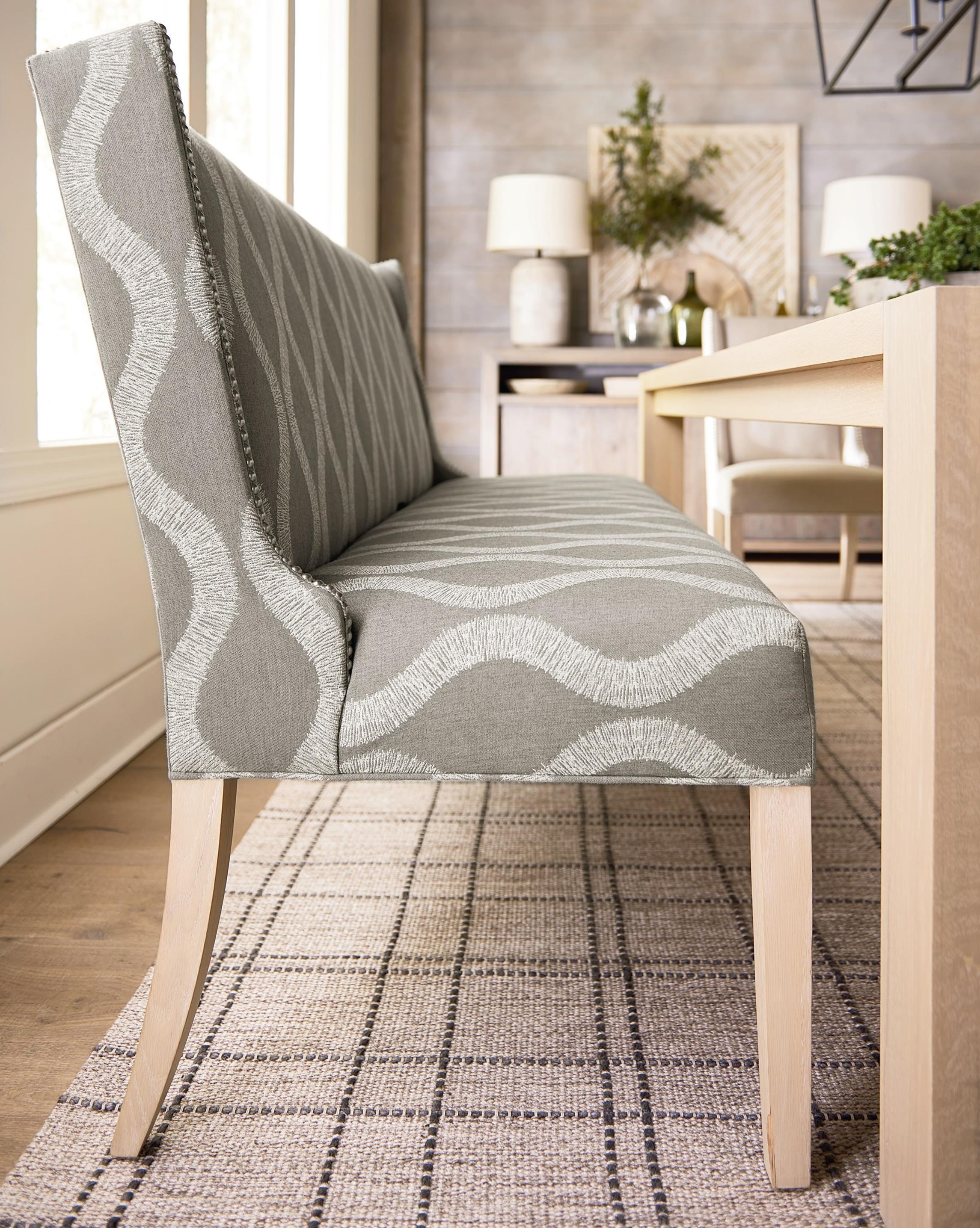 Bassett Brooke Customizable Wing Back 65 Banquette Vandrie Home