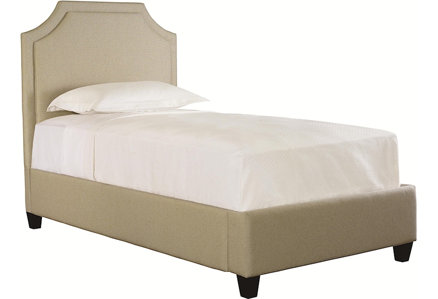 Bassett Custom Upholstered Beds King Florence Upholstered Headboard And Low Footboard Bed Bassett Of Cool Springs Upholstered Beds