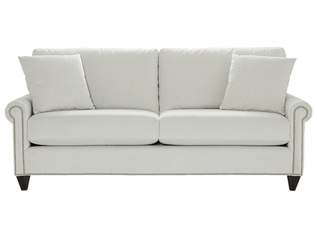 Bett Custom Upholstery Design 90 Sofa With Panel Rolled Bett Custom Upholstery Design 90 Sofa With Panel Rolled Arms And Tapered Feet