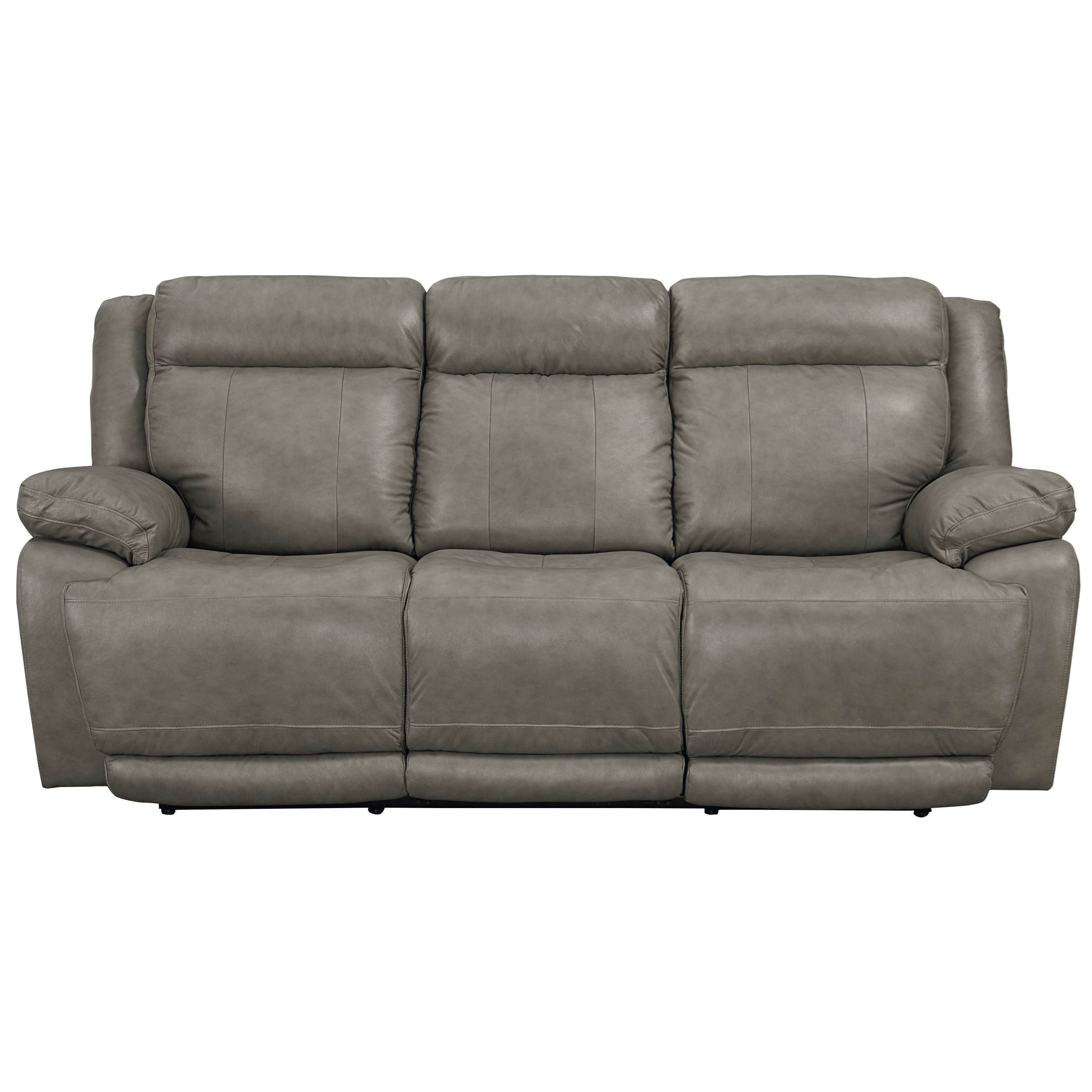 Bassett Evo Power Reclining Sofa With Power Headrests Wayside