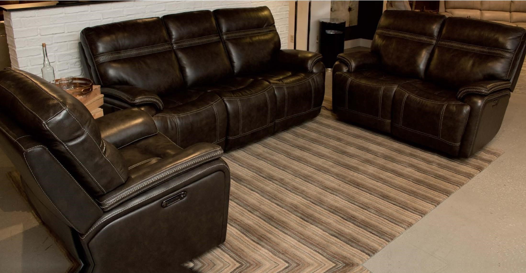 Bassett Club Level Grant Casual Power Reclining Sofa With Power