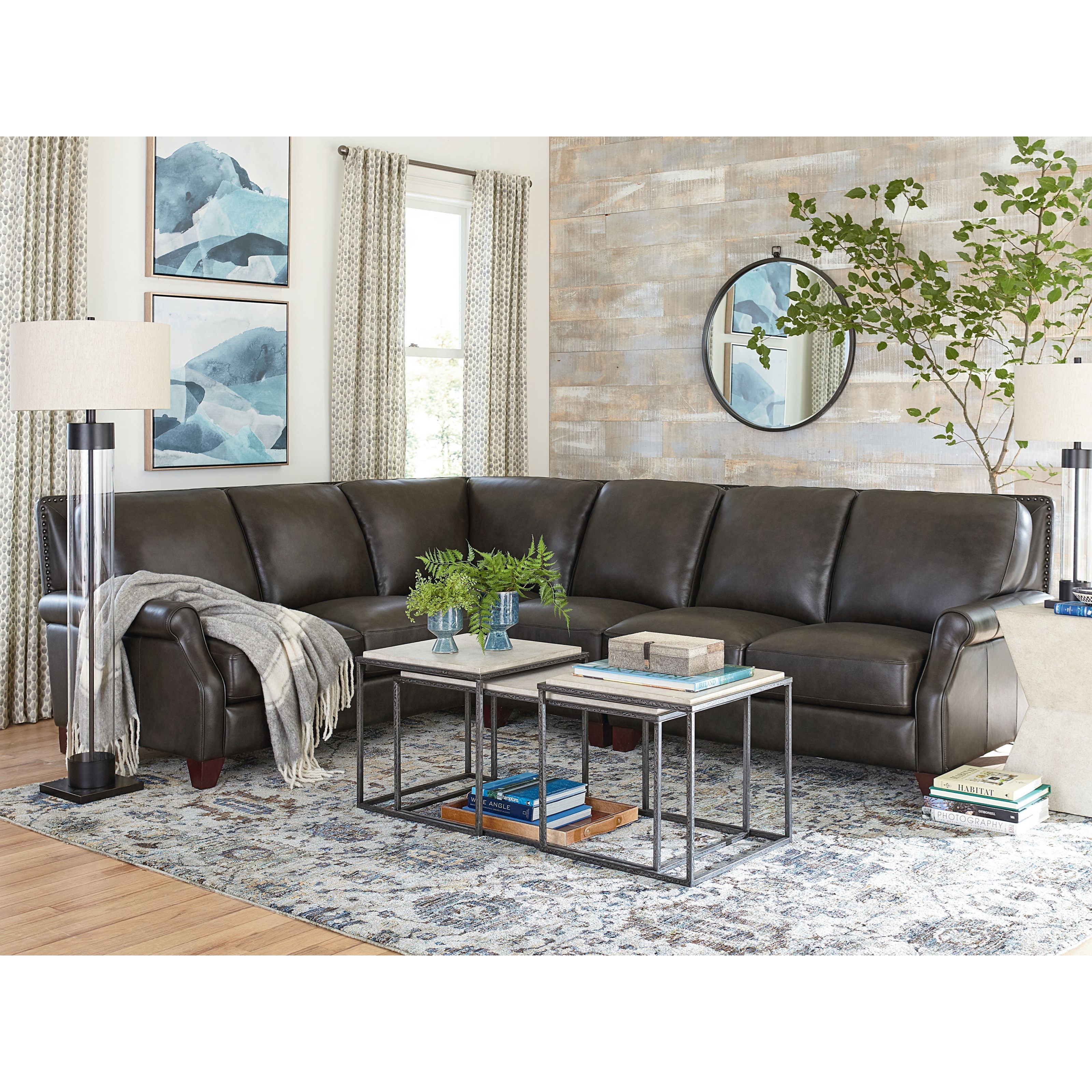 Bassett Greyson Casual Sectional Wayside Furniture Sectional Sofas
