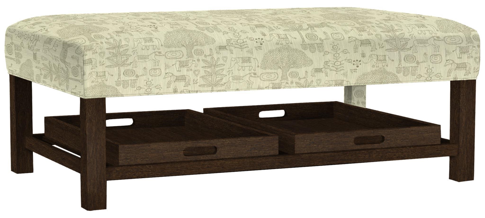 cocktail ottoman tray