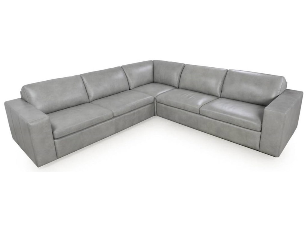 Bett Melina Contemporary Sectional Sofa With Oversize