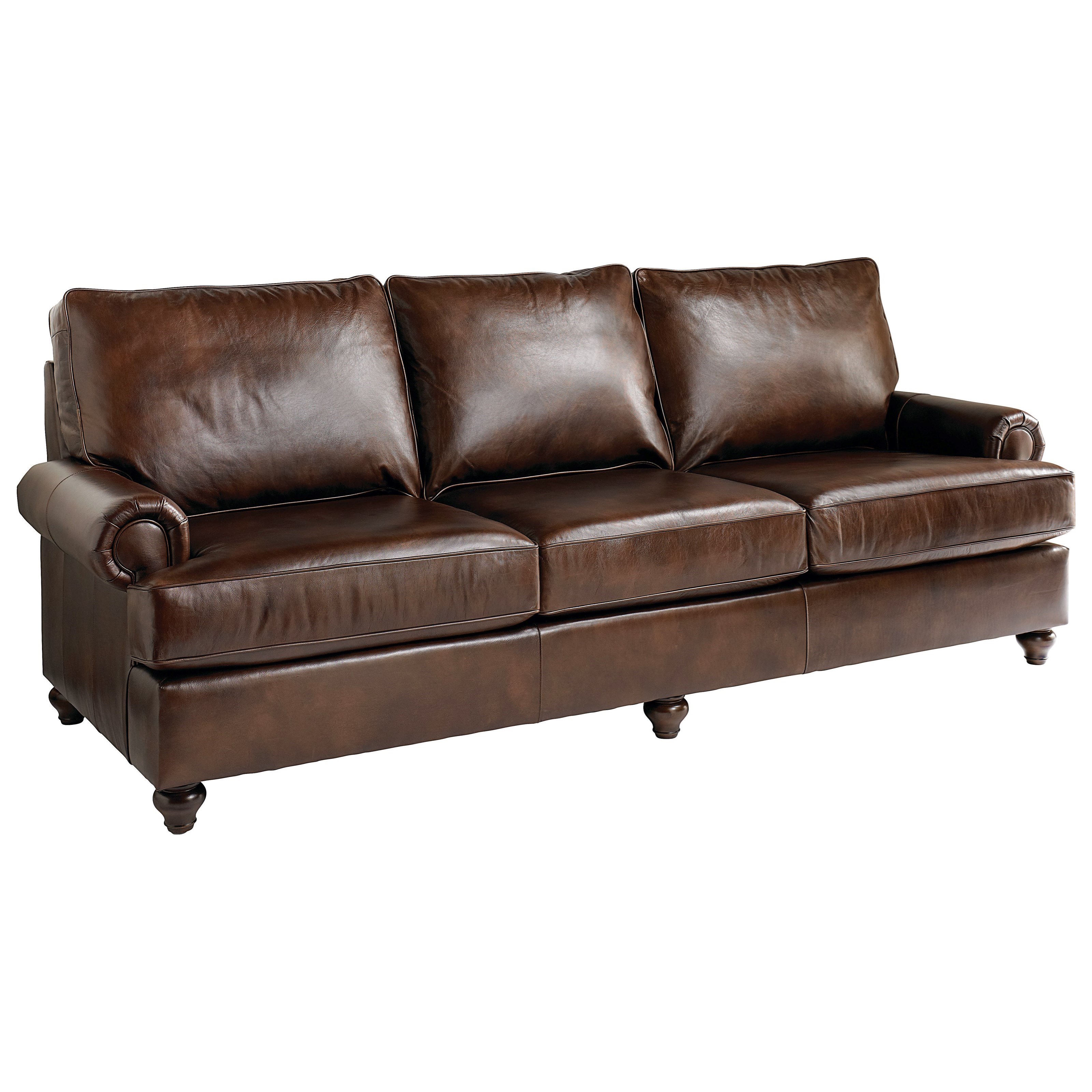 Bassett Montague Casual Sofa With Rolled Arms Bassett Of Cool