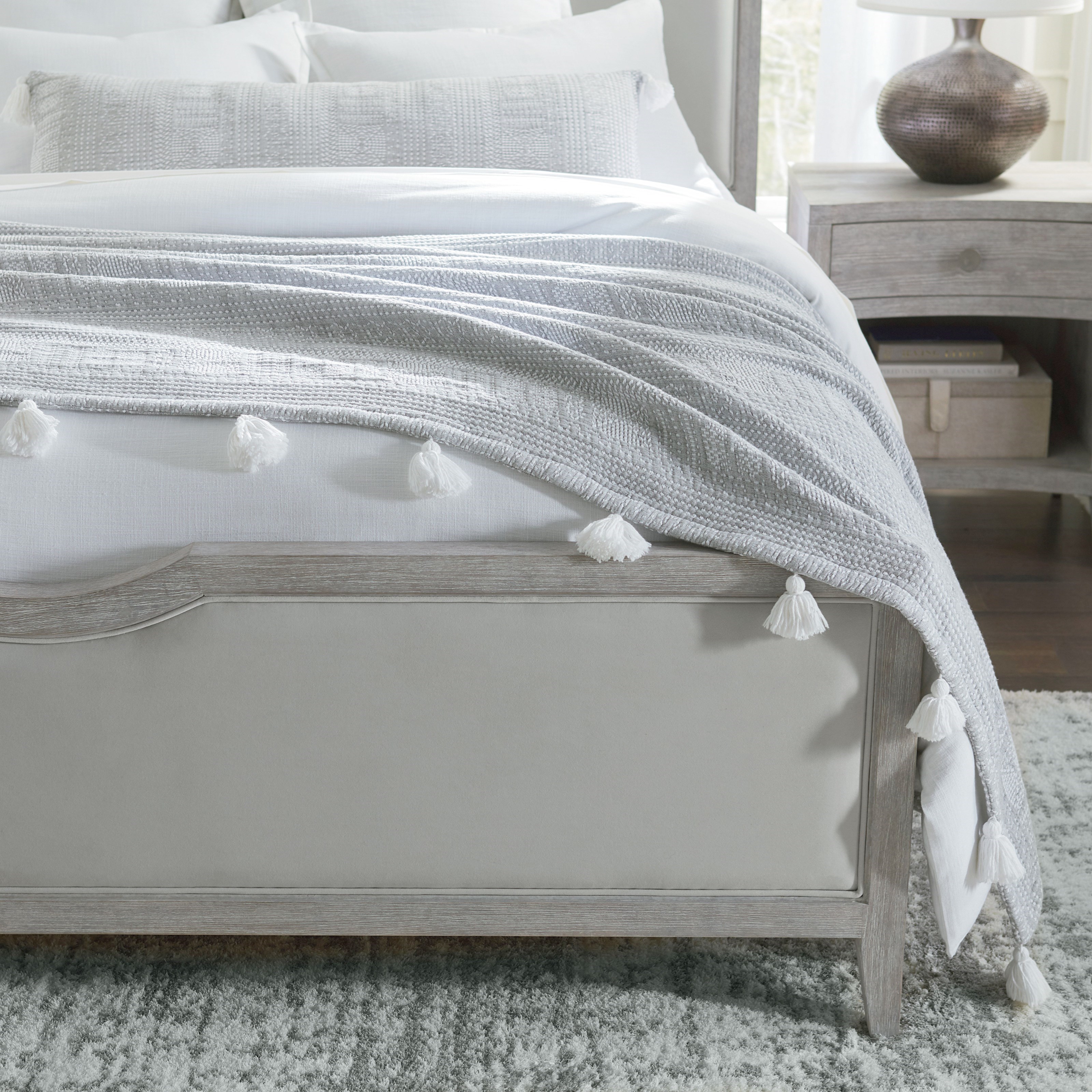 Bassett Savoy 2784 0271 Transitional Bedside Table With Outlet And