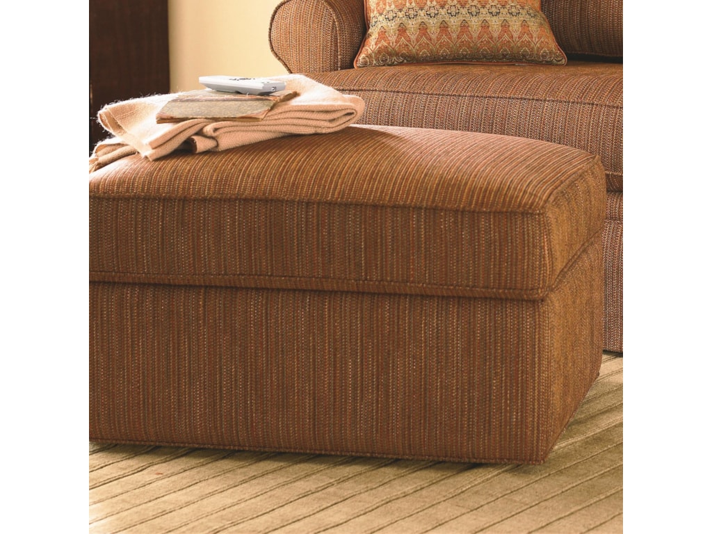 Bassett Custom Upholstery - Medium Scale<b>Custom</b> Storage Ottoman