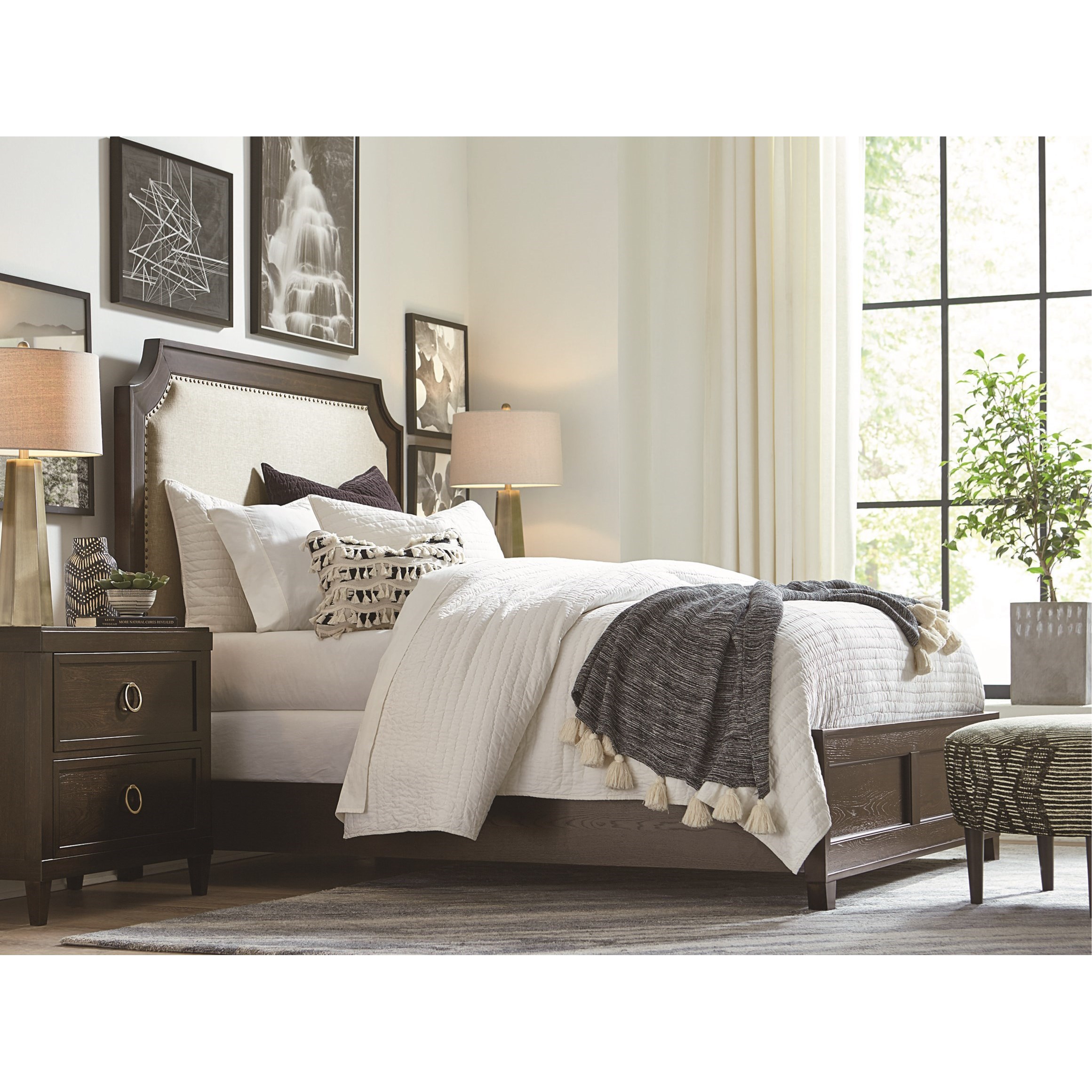 Bassett Ventura 2668 0270 Transitional Night Stand With Usb And Outlets Becker Furniture Nightstands