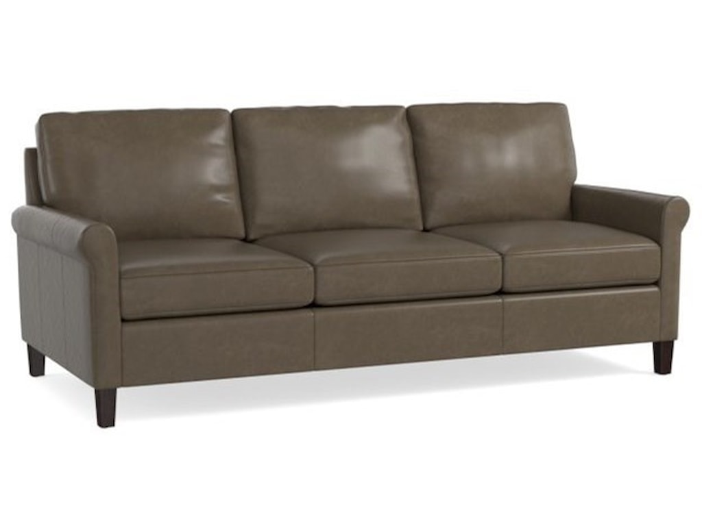 Bett Wellington Transitional Sofa With Sock Rolled Arms Transitional Sofa With Sock Rolled Arms