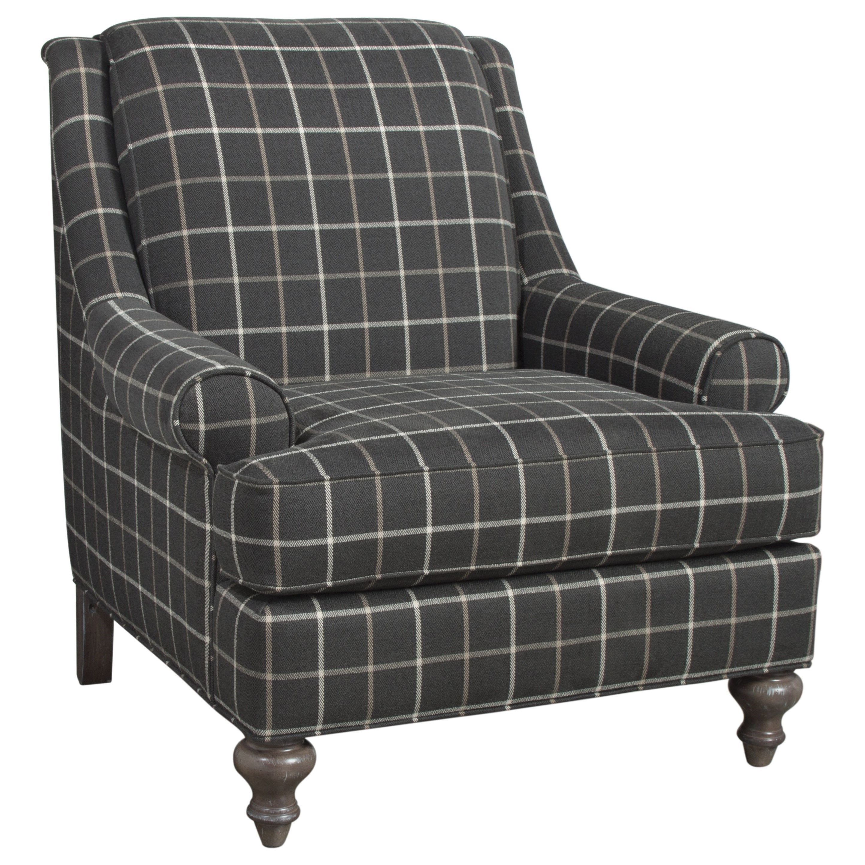 Bassett Wesley 1150 02 Traditional Accent Chair With Rolled Arms Becker Furniture Upholstered Chairs