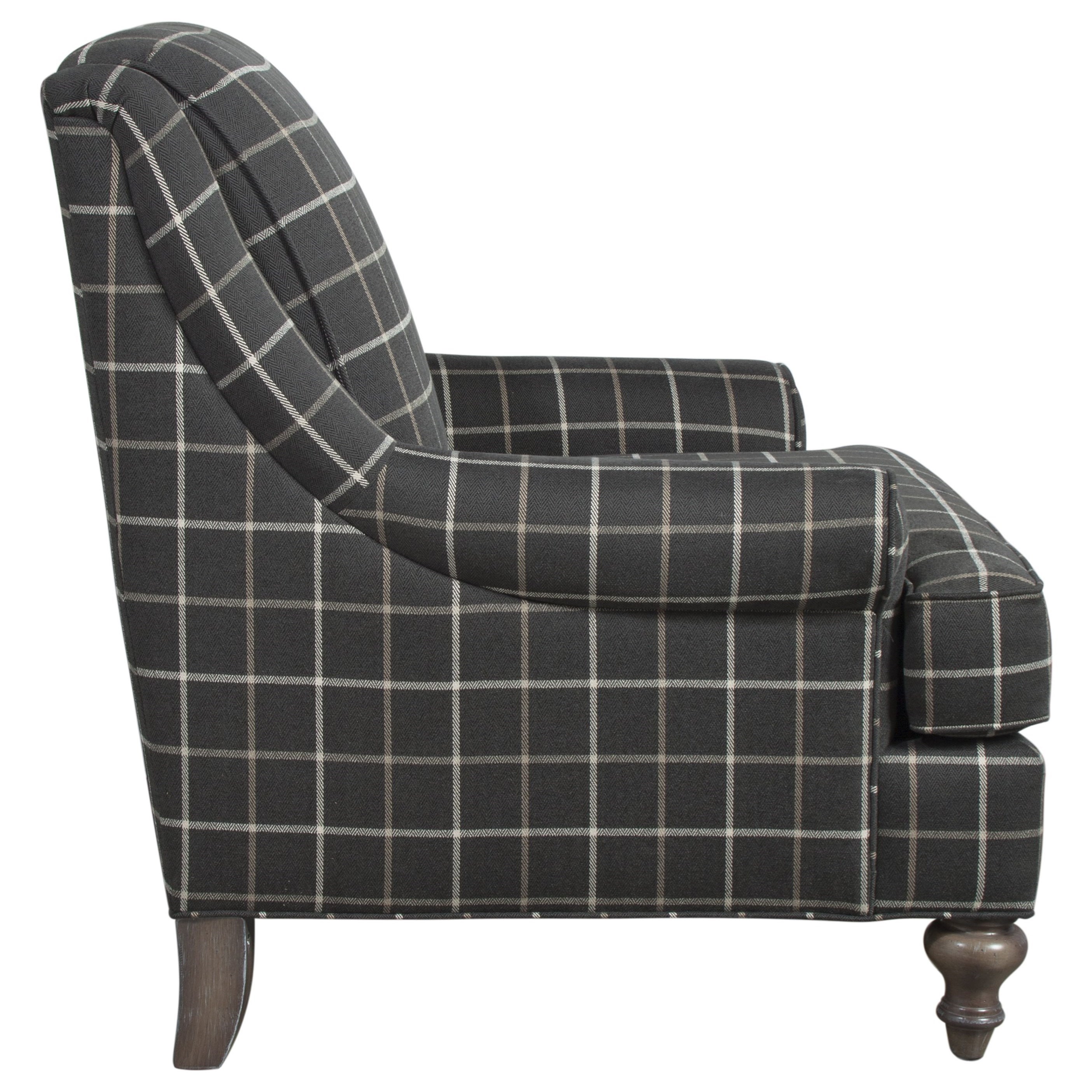 Bassett Wesley 1150 02 Traditional Accent Chair With Rolled Arms