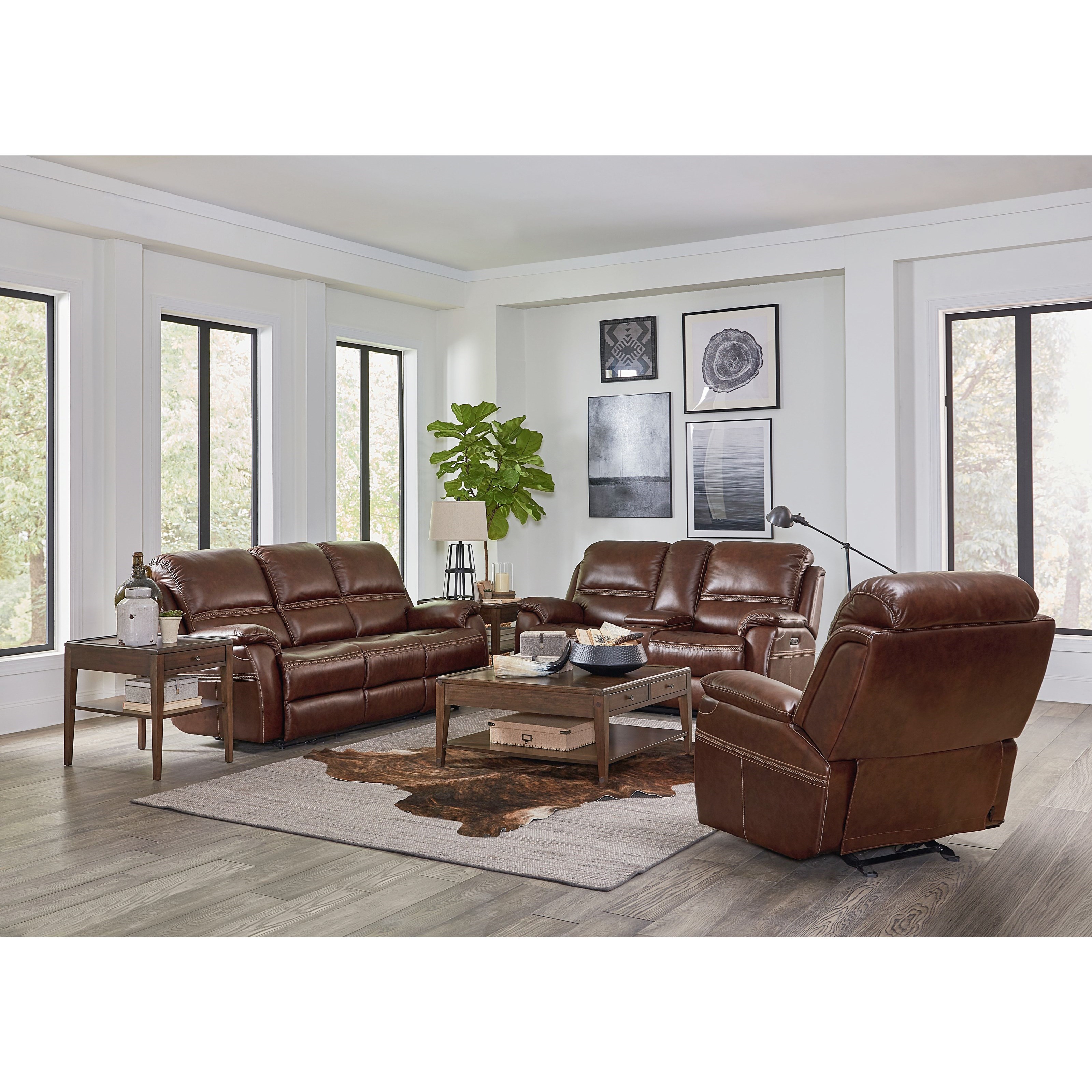 Bassett Williams Club Level By Bassett Power Reclining Living