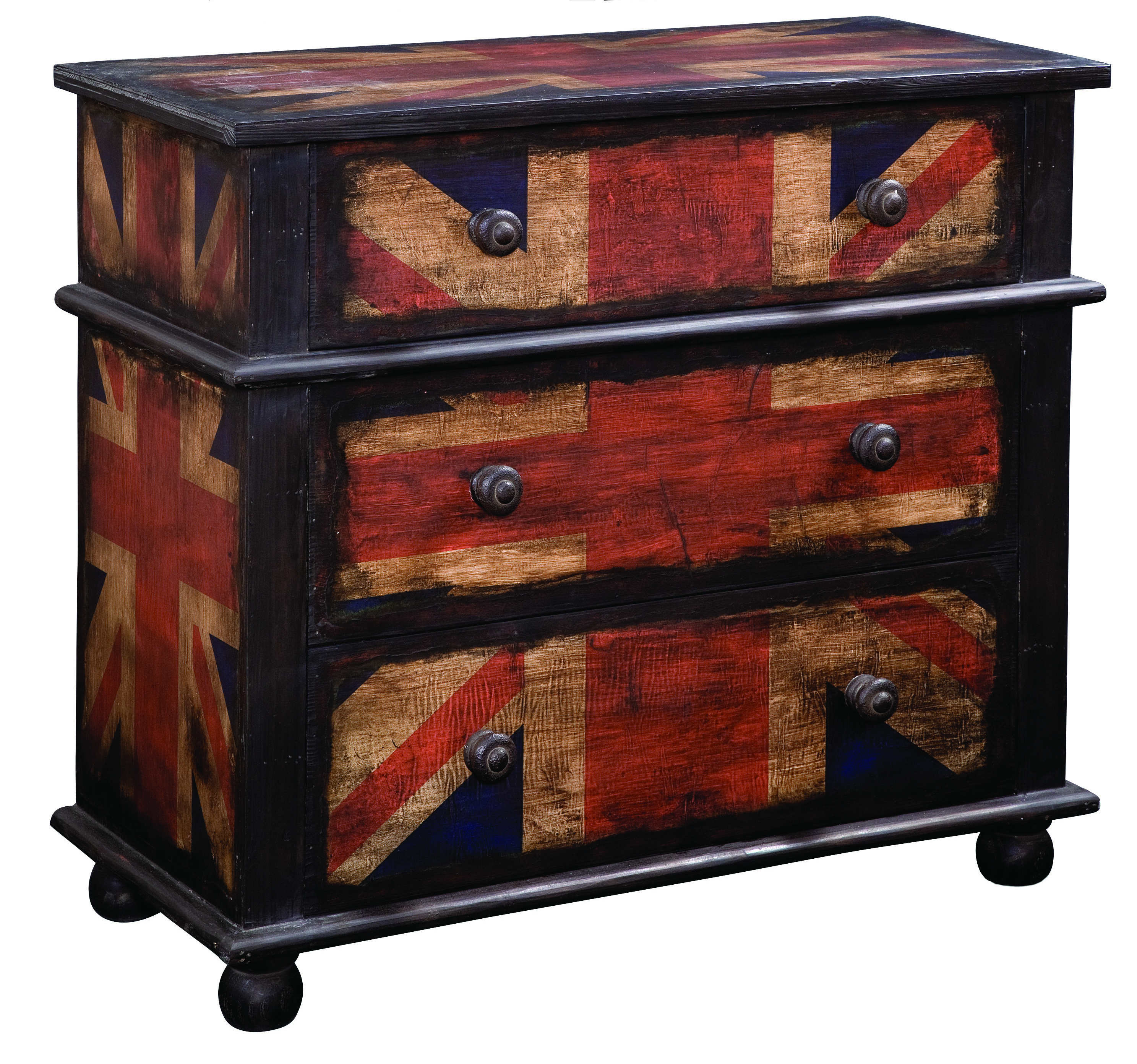 Bassett Mirror Belgian Luxe A2060 Union Jack Chest Pilgrim Furniture City Accent Chests