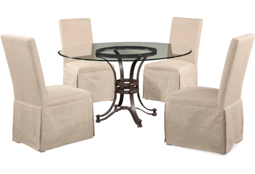 Bassett Mirror Belgian Luxe D2660 000 Aaa Tempe Casual Dining Set