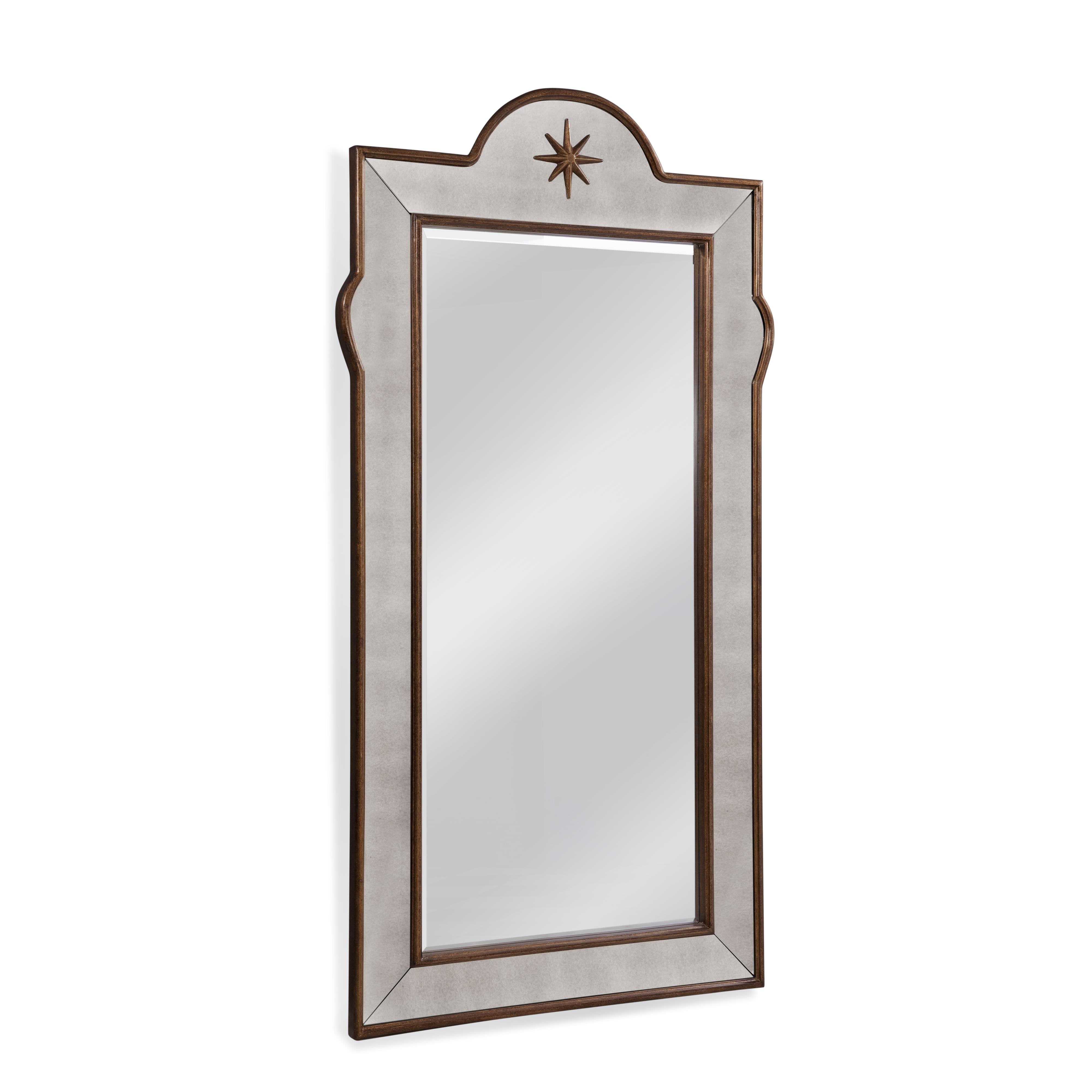 Bassett Mirror Old World M3830b Juliet Leaner Mirror Corner Furniture Floor Mirrors