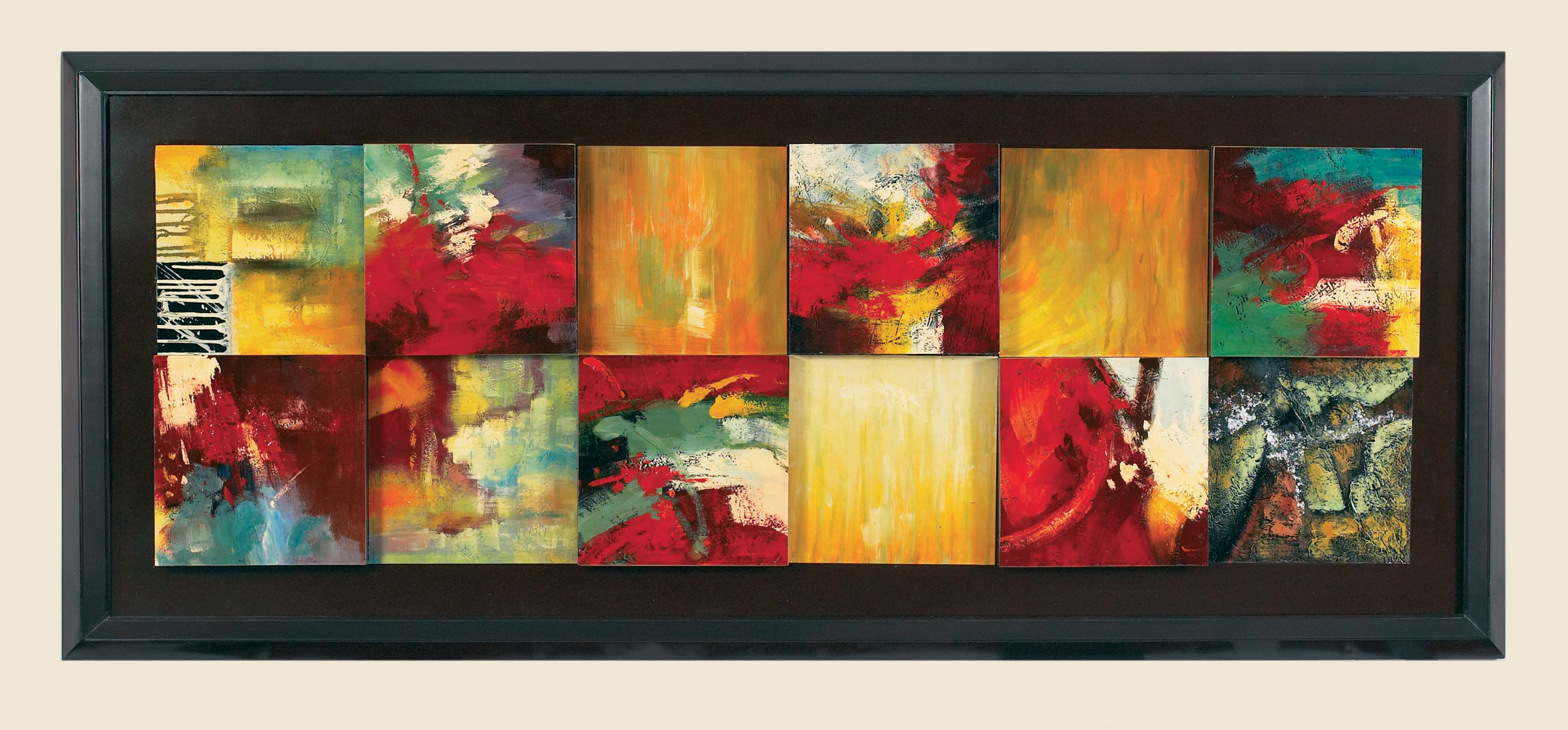 Bassett Mirror Thoroughly Modern 7200 766 Red Abstract Canvas