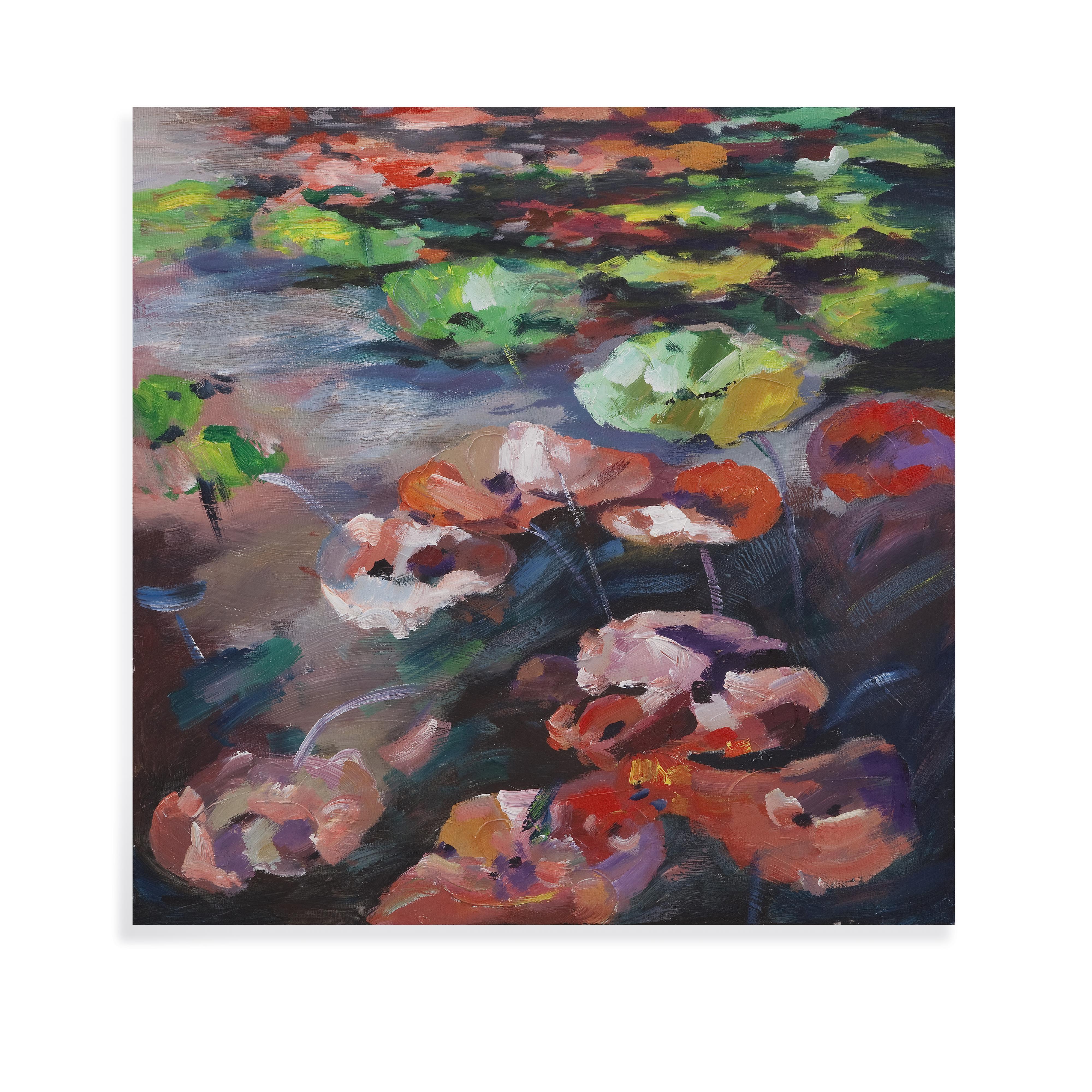 Bassett Mirror Thoroughly Modern 7300 213 Lily Pads Dunk Bright Furniture Prints Paintings