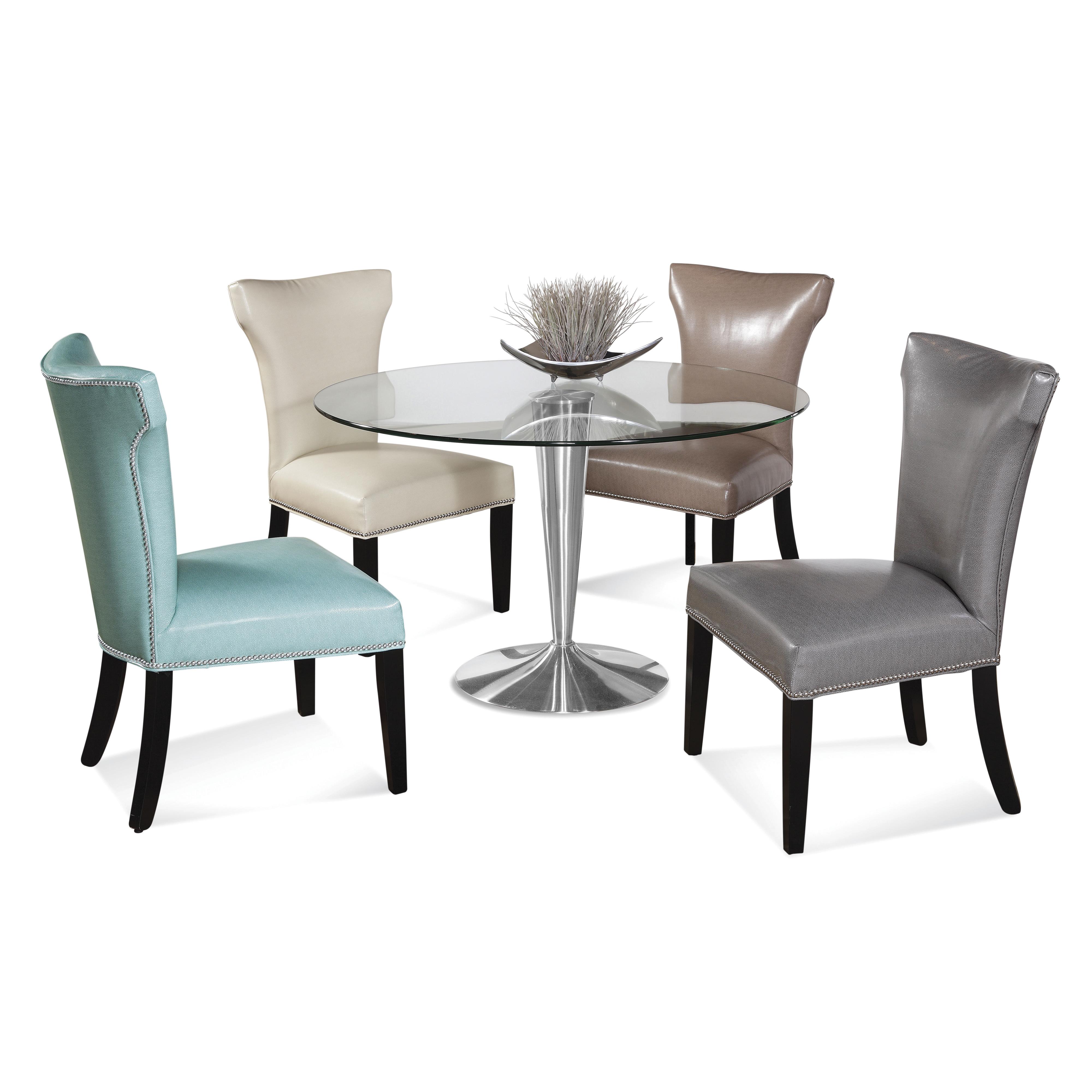Bassett Mirror Thoroughly Modern Concorde Casual Dining Set Bullard Furniture Dining 5 Piece Sets
