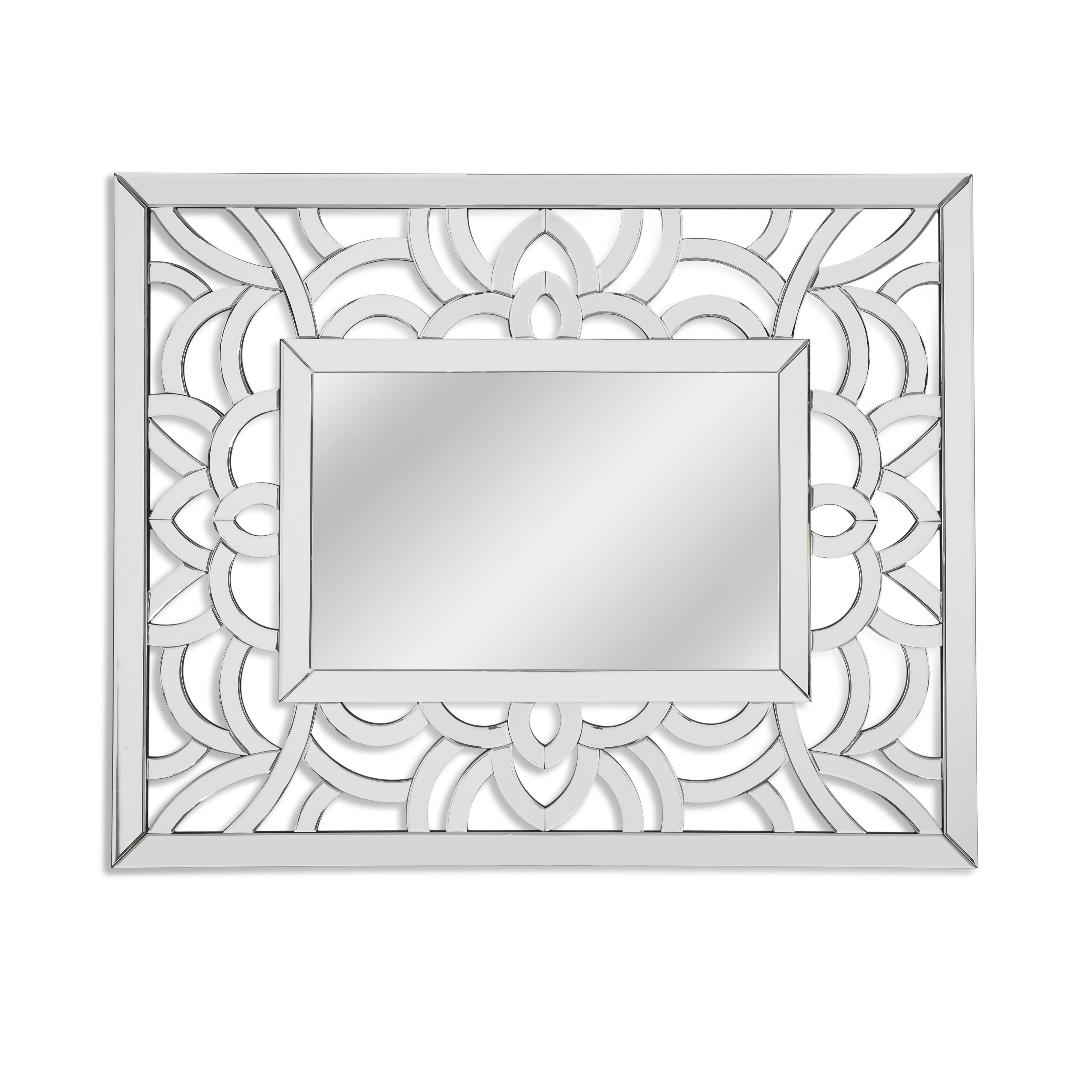 Bassett Mirror Thoroughly Modern M3671 Lyla Wall Mirror Nassau Furniture And Mattress Wall Mirrors