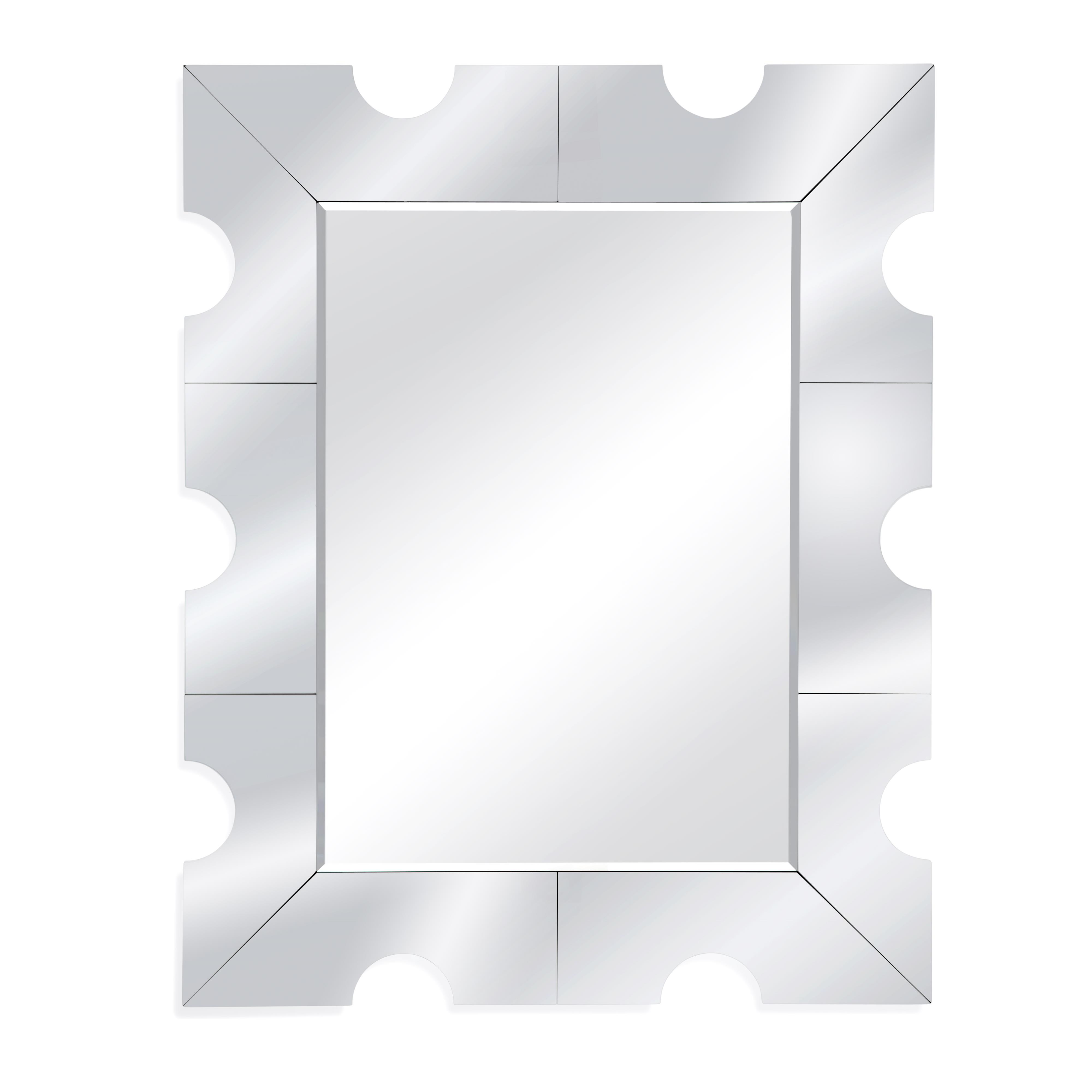Bassett Mirror Thoroughly Modern 9048074 Lara Wall Mirror Pilgrim Furniture City Wall Mirrors
