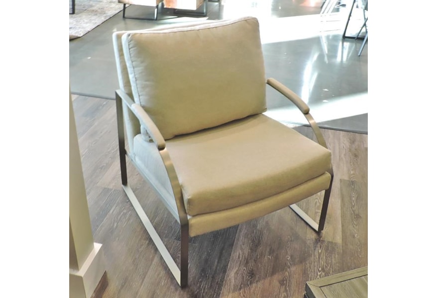 Metro Collection Accent Chairs Metal Arm Chair Belfort Furniture Upholstered Chairs