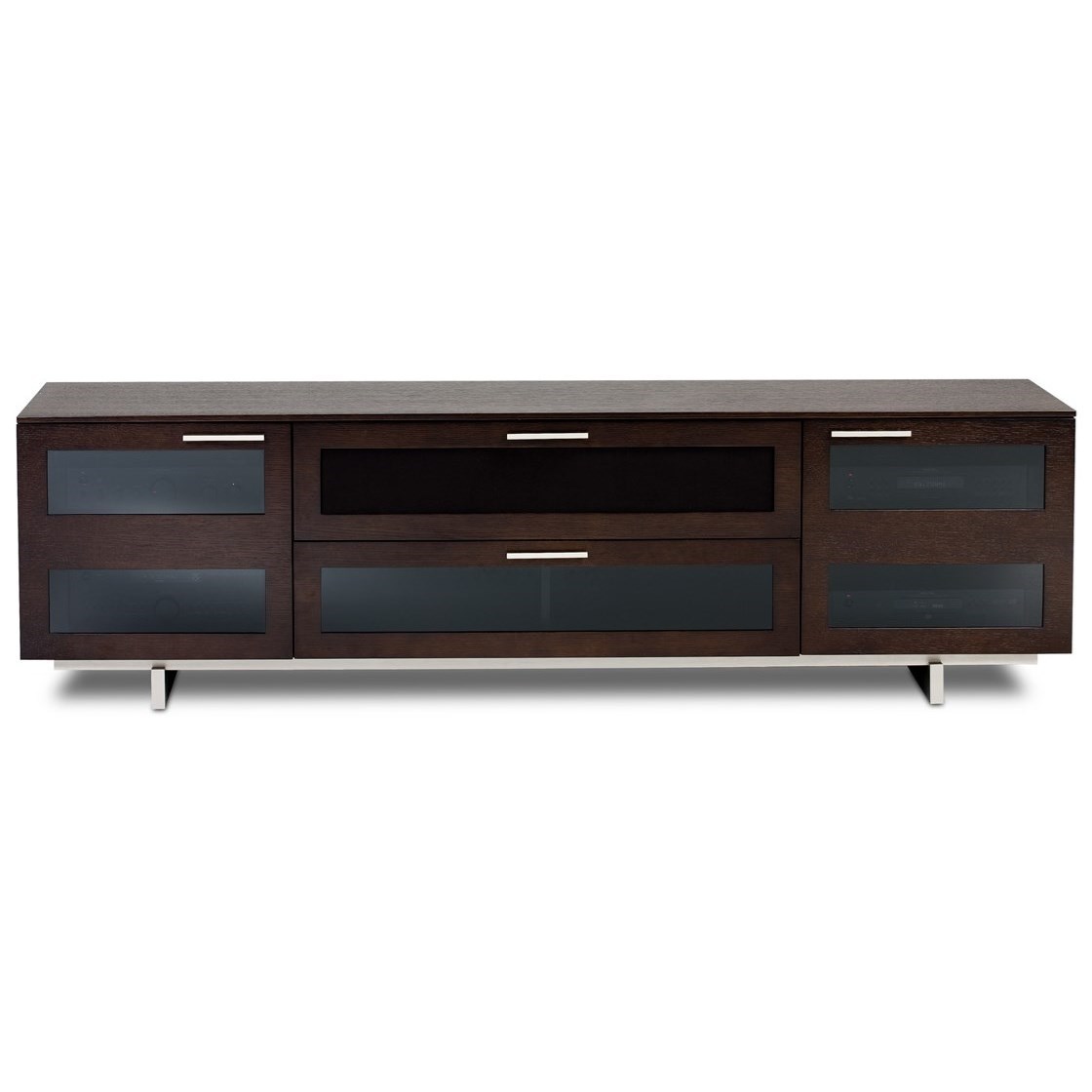 Bdi Avion Ii Wide Tv Cabinet With Speaker Media Drawer Novello