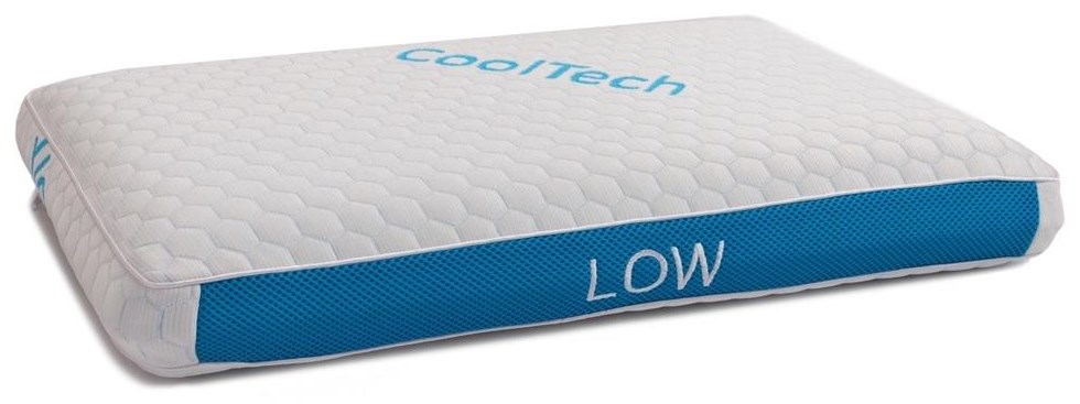Bedtech Blue Ice Bi169l Blue Ice Low Queen Pillow Sam Levitz Furniture Pillows