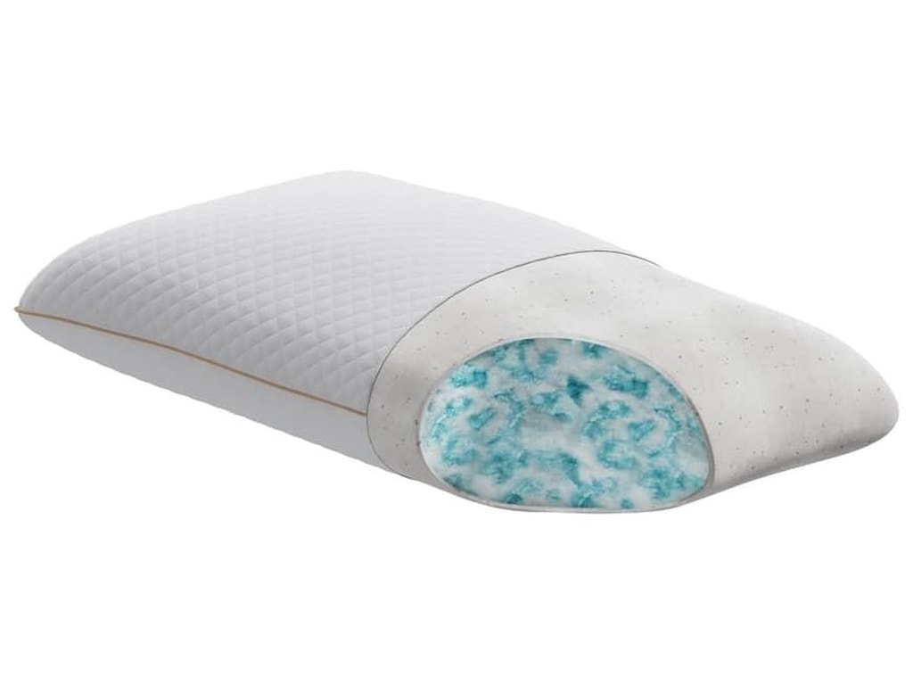 Bedtech Copper Lux Clp Latex And Gel Hybrid Pillow Sam Levitz Furniture Pillows