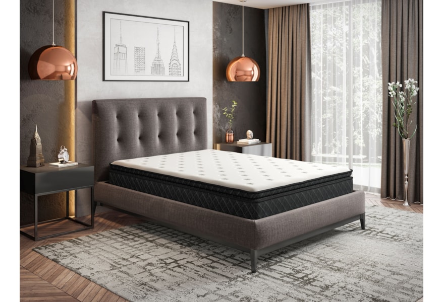 Bedtech Malibu 12 Hybrid Pt Sp1250 657010838 Queen 12 Hybrid Pillow Top Bonnell Innerspring Mattress And Gel Lux Foundation Pilgrim Furniture City Mattress And Box Spring Sets